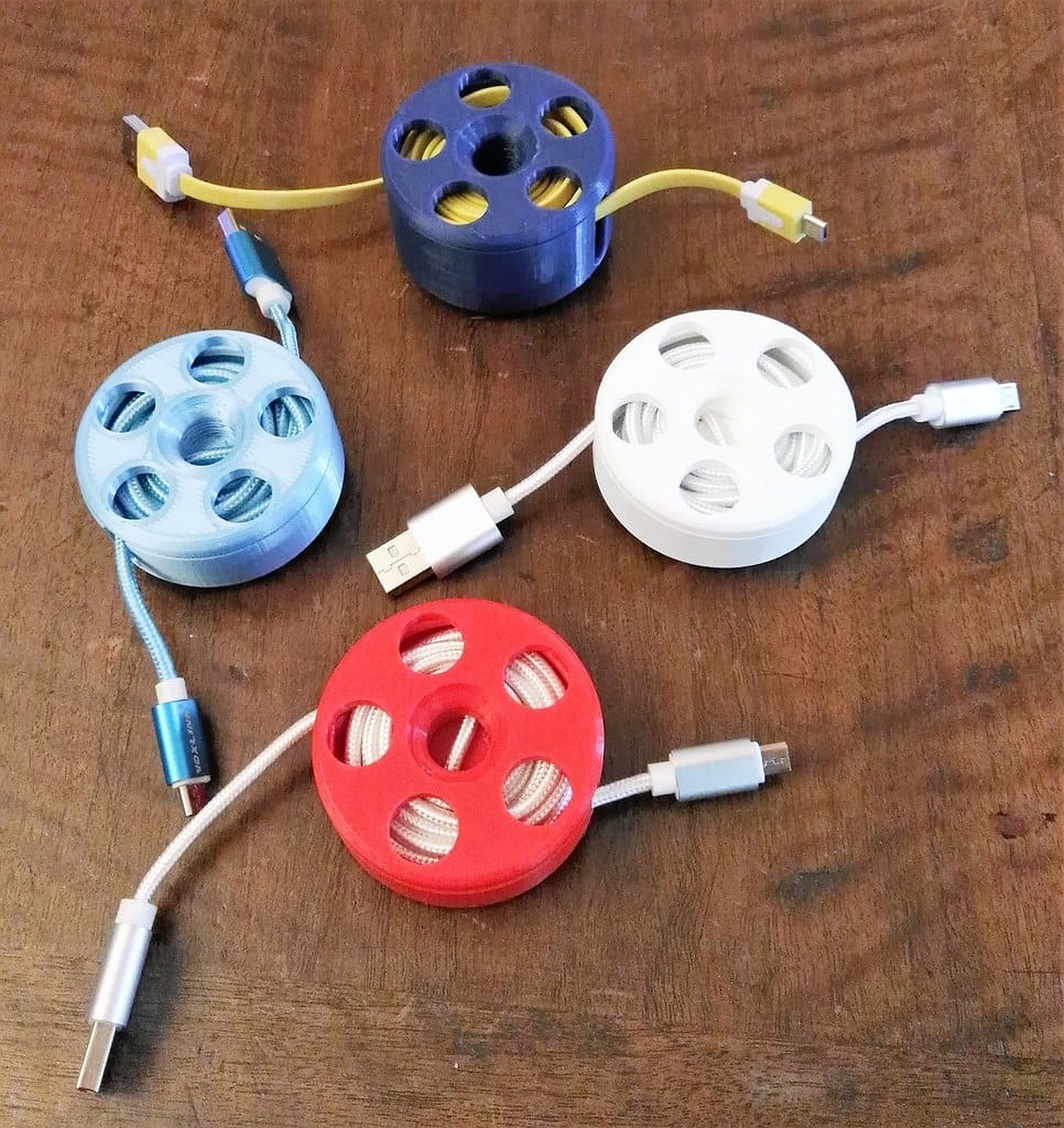 USB cable reel – 3D Baskı Modeli