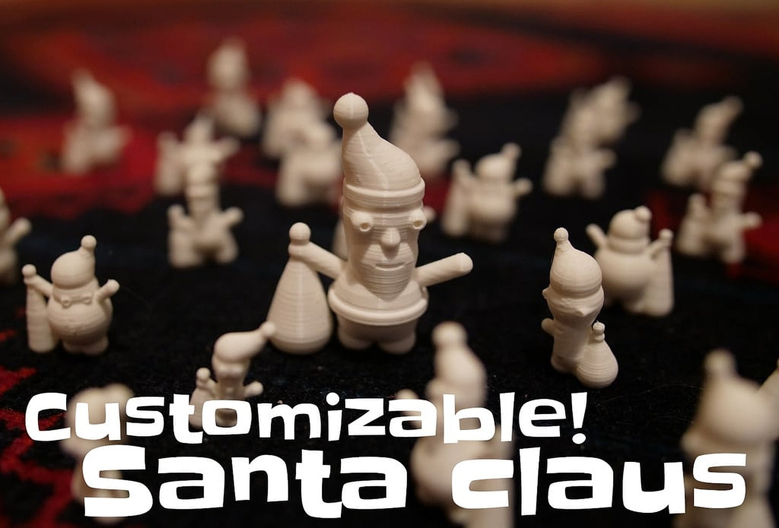 Customizable Santa Claus (random also!) – 3D Baskı Modeli