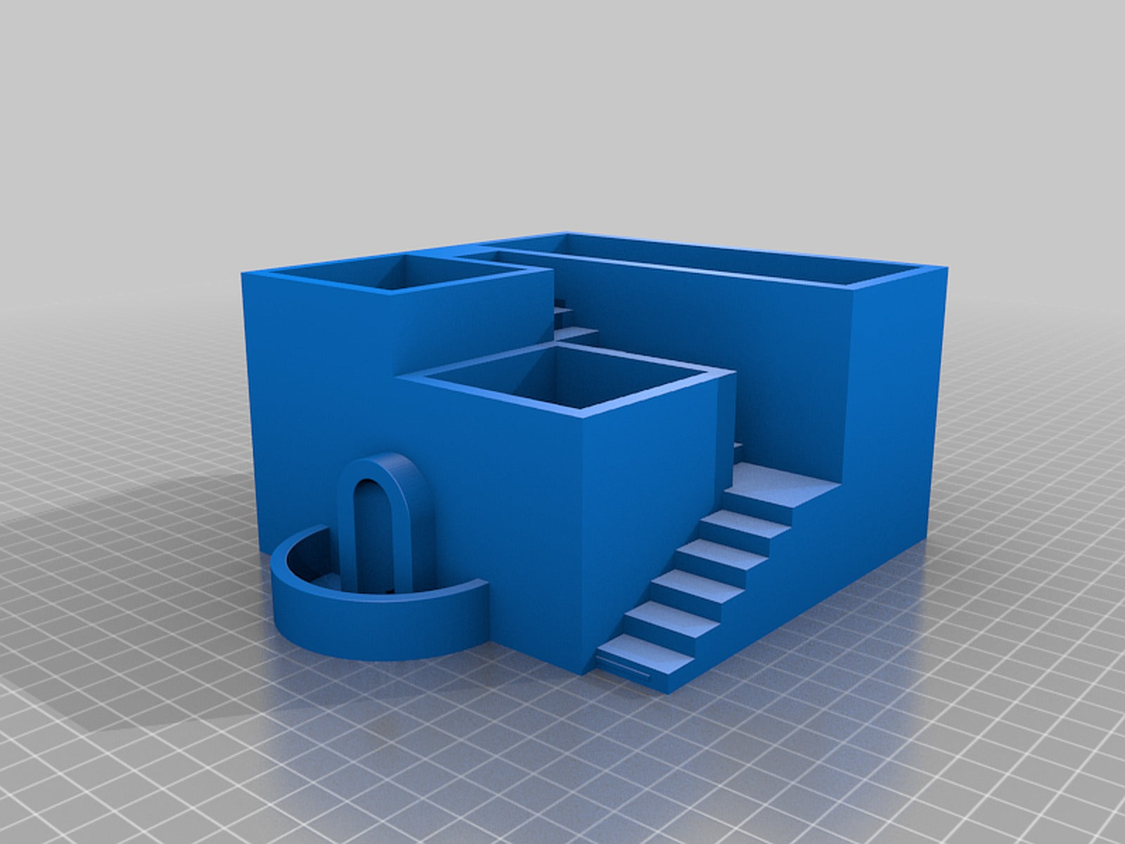 Santorini Succulent saksı (w/ drains that fill pool!) – 3D Baskı Modeli