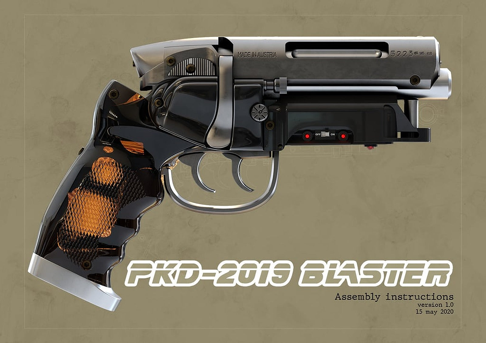 PKD-2019 Blade Runner blaster. – 3D Baskı Modeli