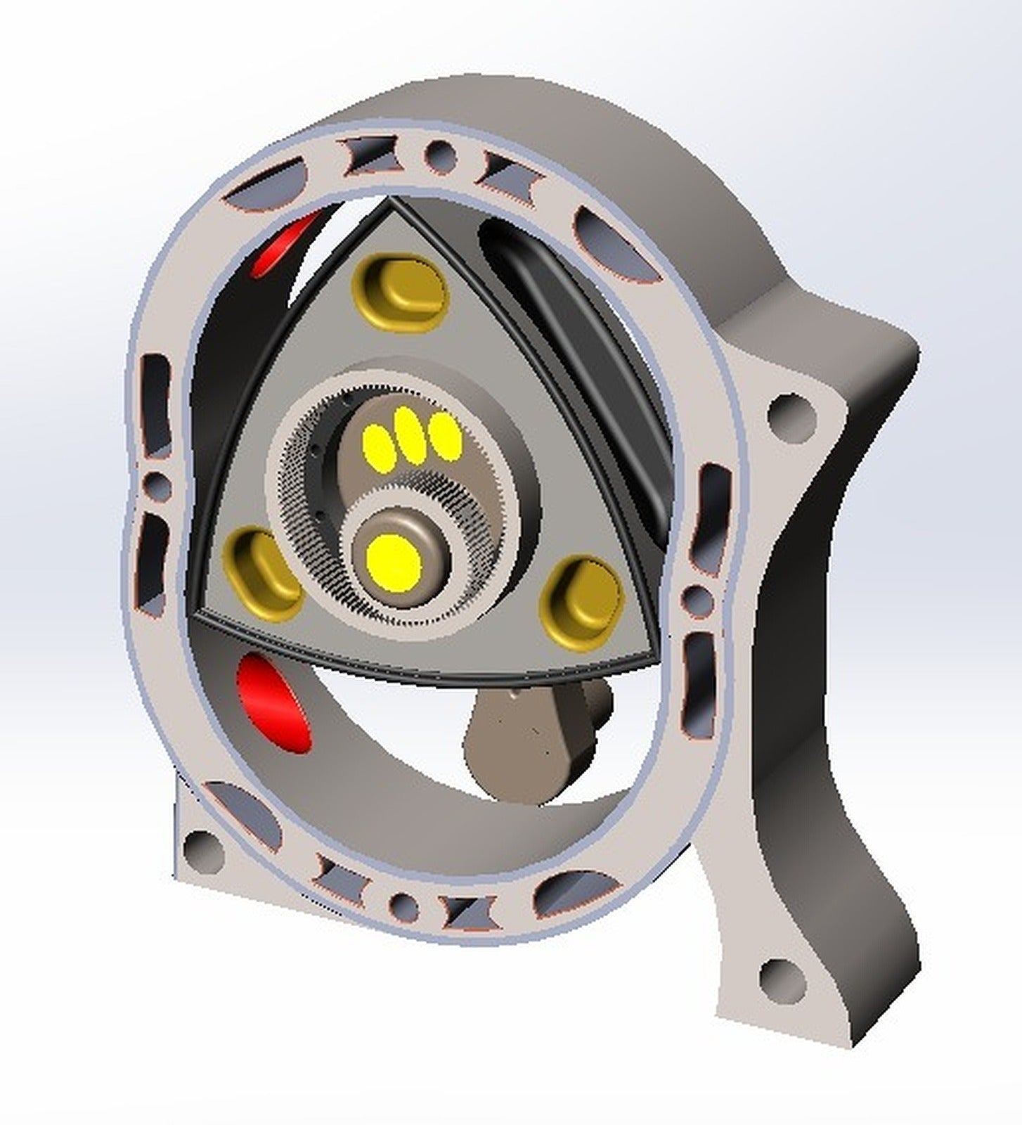 Wankel Rotary Engine – 3D Baskı Modeli