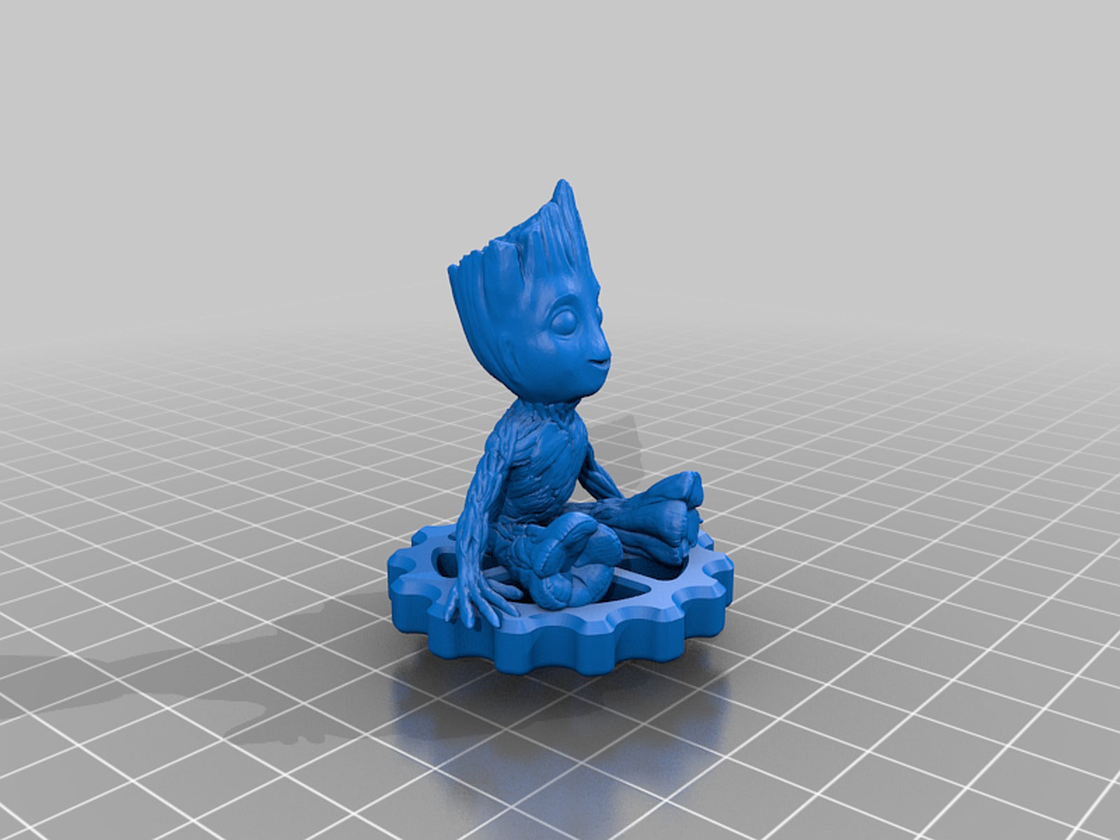 Groot chilling on extruder knob (ender 3/pro/s) – 3D Baskı Modeli