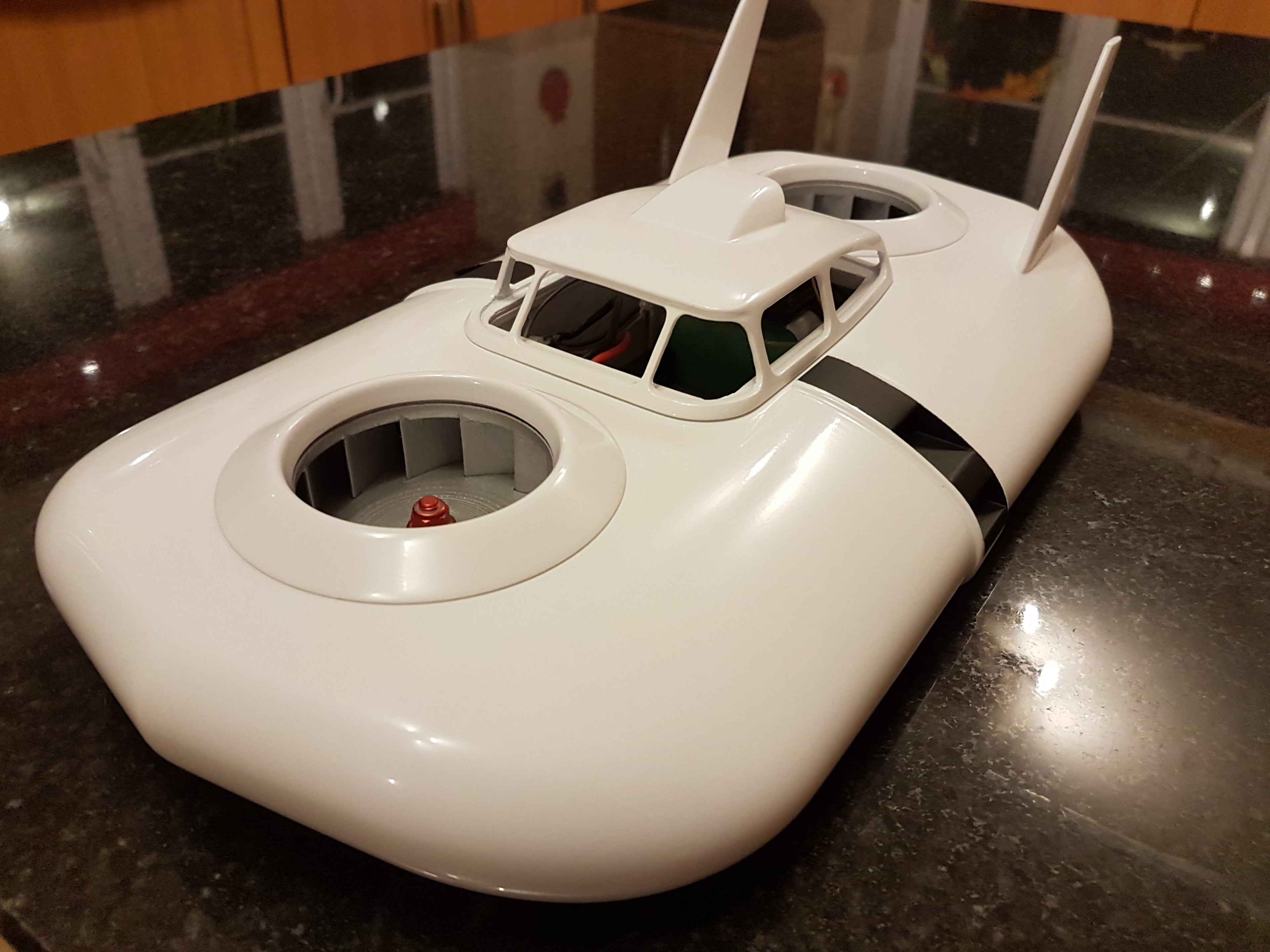 CC-2 002 cushioncraft, skirtless hovercraft, RC model, 1:25 scale, 3d printed cc2 – 3D Baskı Modeli