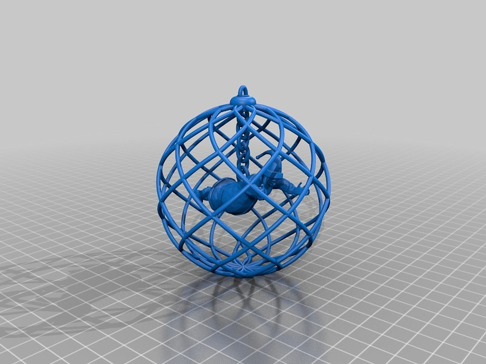 Santa in a Christmas Decoration – 3D Baskı Modeli