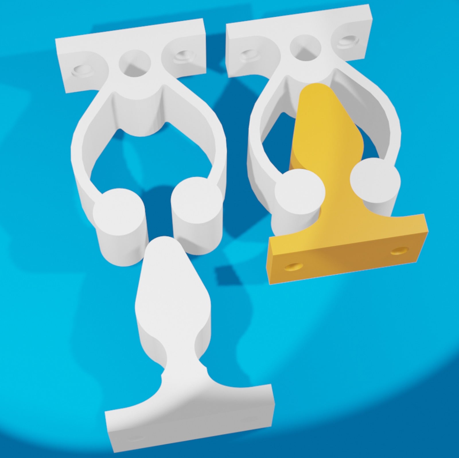 Doorstop Hold Catch Clamp – 3D Baskı Modeli