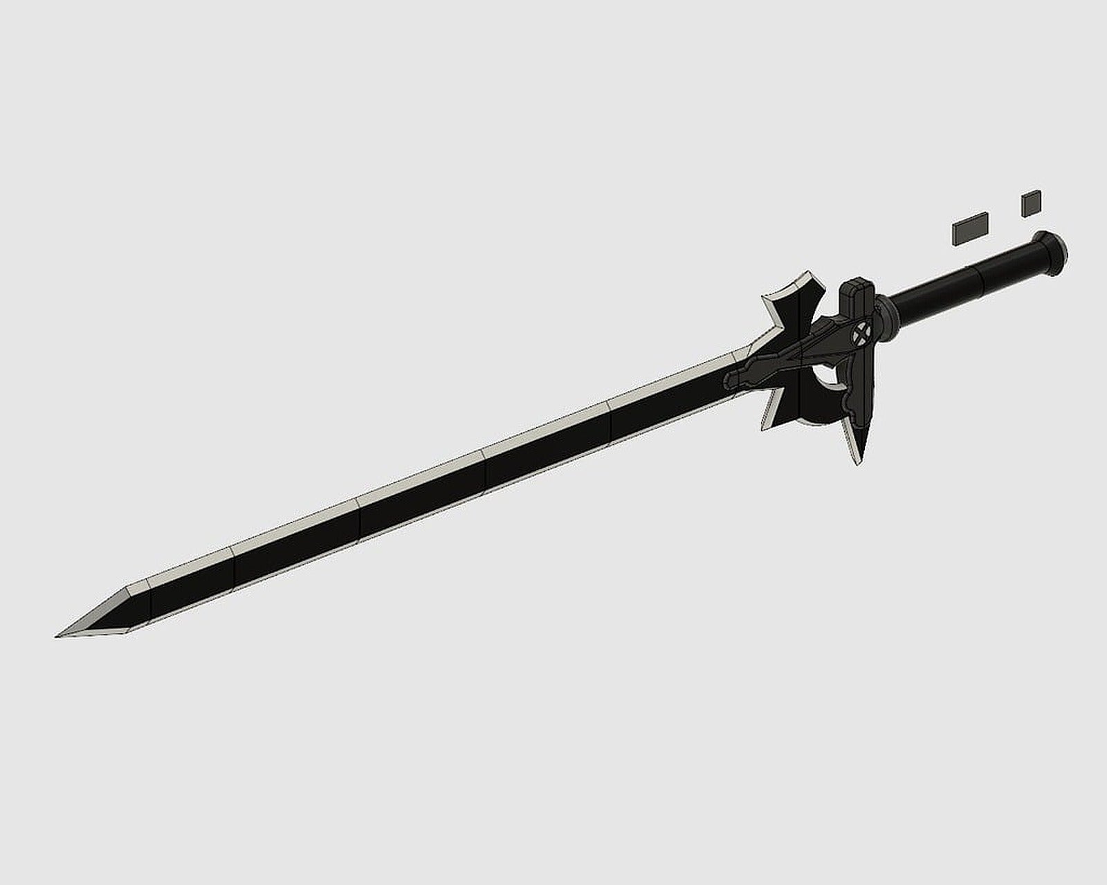 Elucidator - Sword Art Online - Actual size – 3D Baskı Modeli