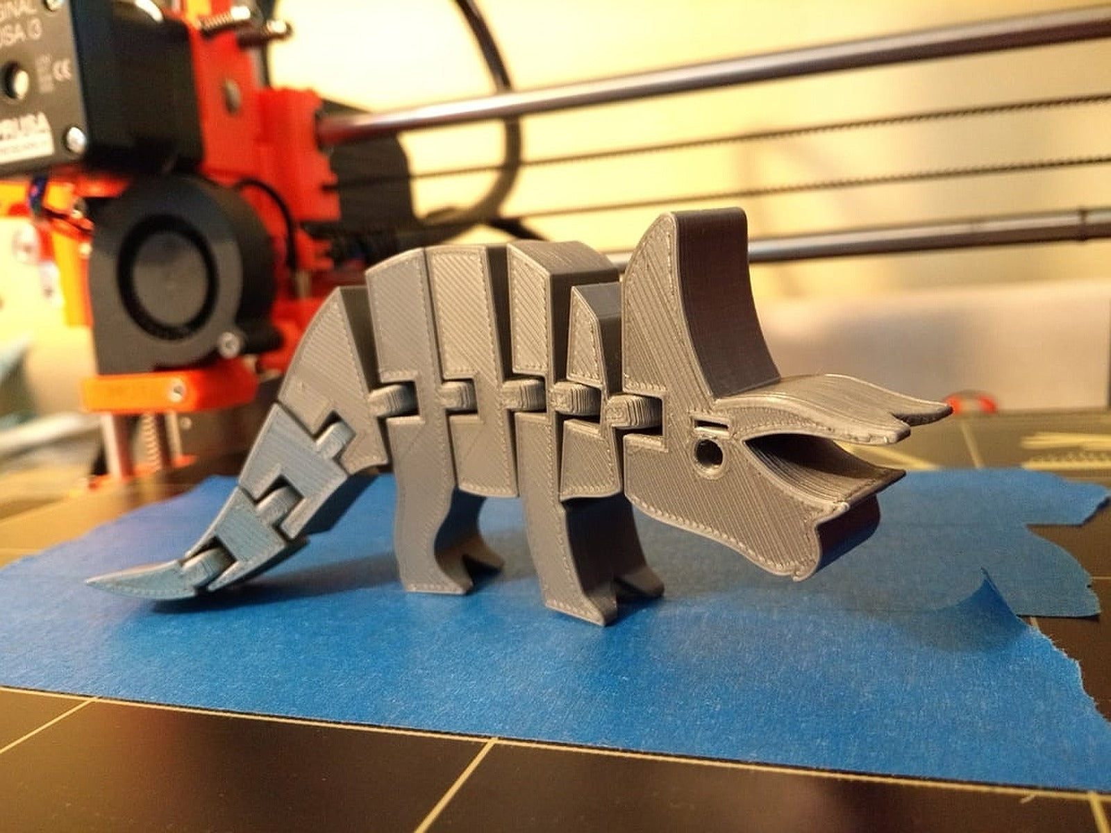 Flexi Triceratops – 3D Baskı Modeli