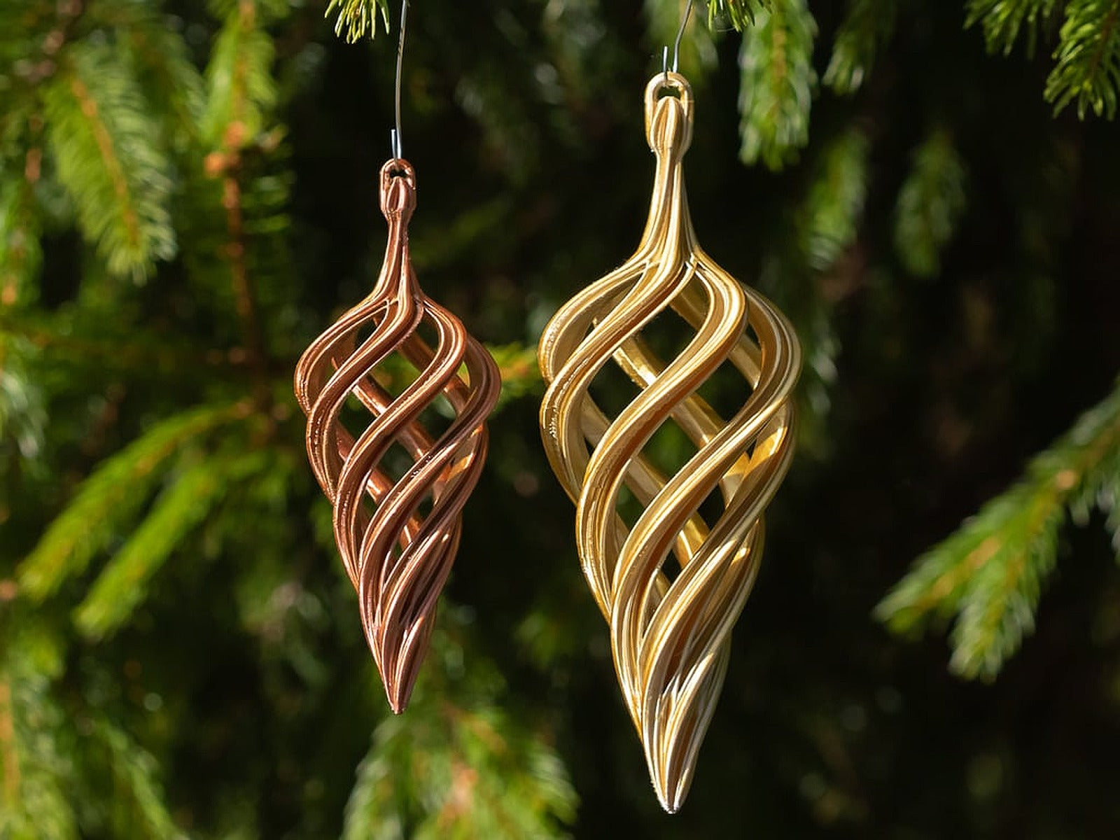 Christmas Spiral Teardrop 2023 – 3D Baskı Modeli