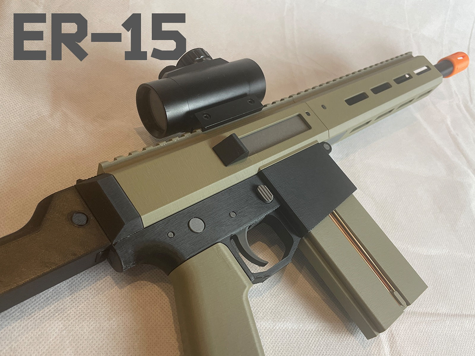 ER-15 | Toy rifle (Working!) – 3D Baskı Modeli