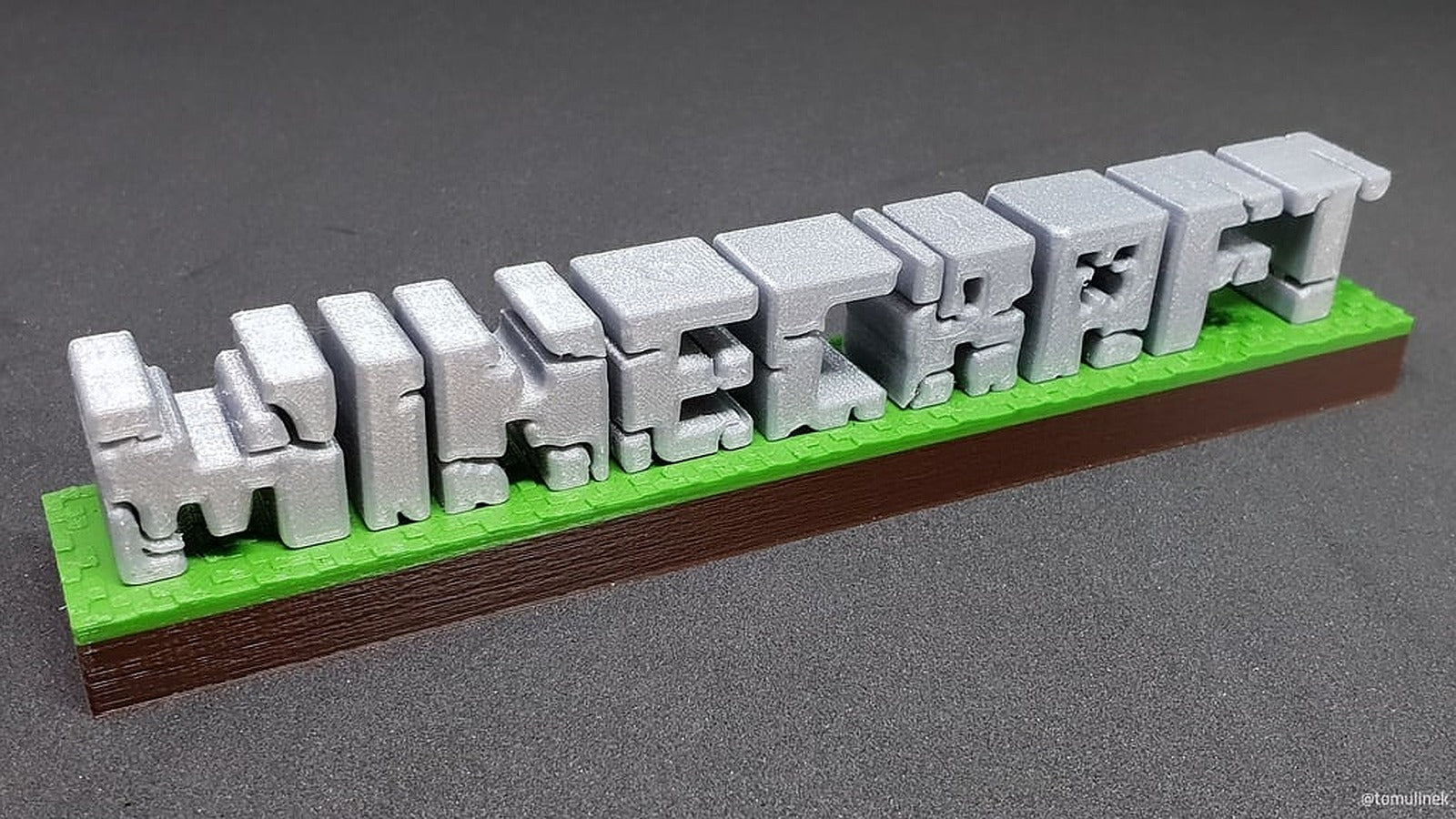 Minecraft 3D logo ⛏ – 3D Baskı Modeli