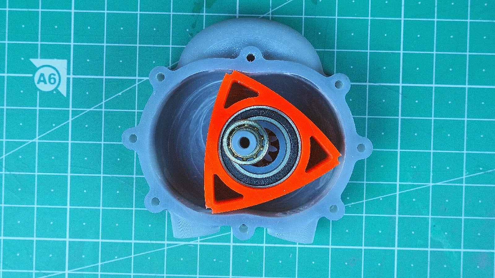 Compressed Air Wankel Engine – 3D Baskı Modeli
