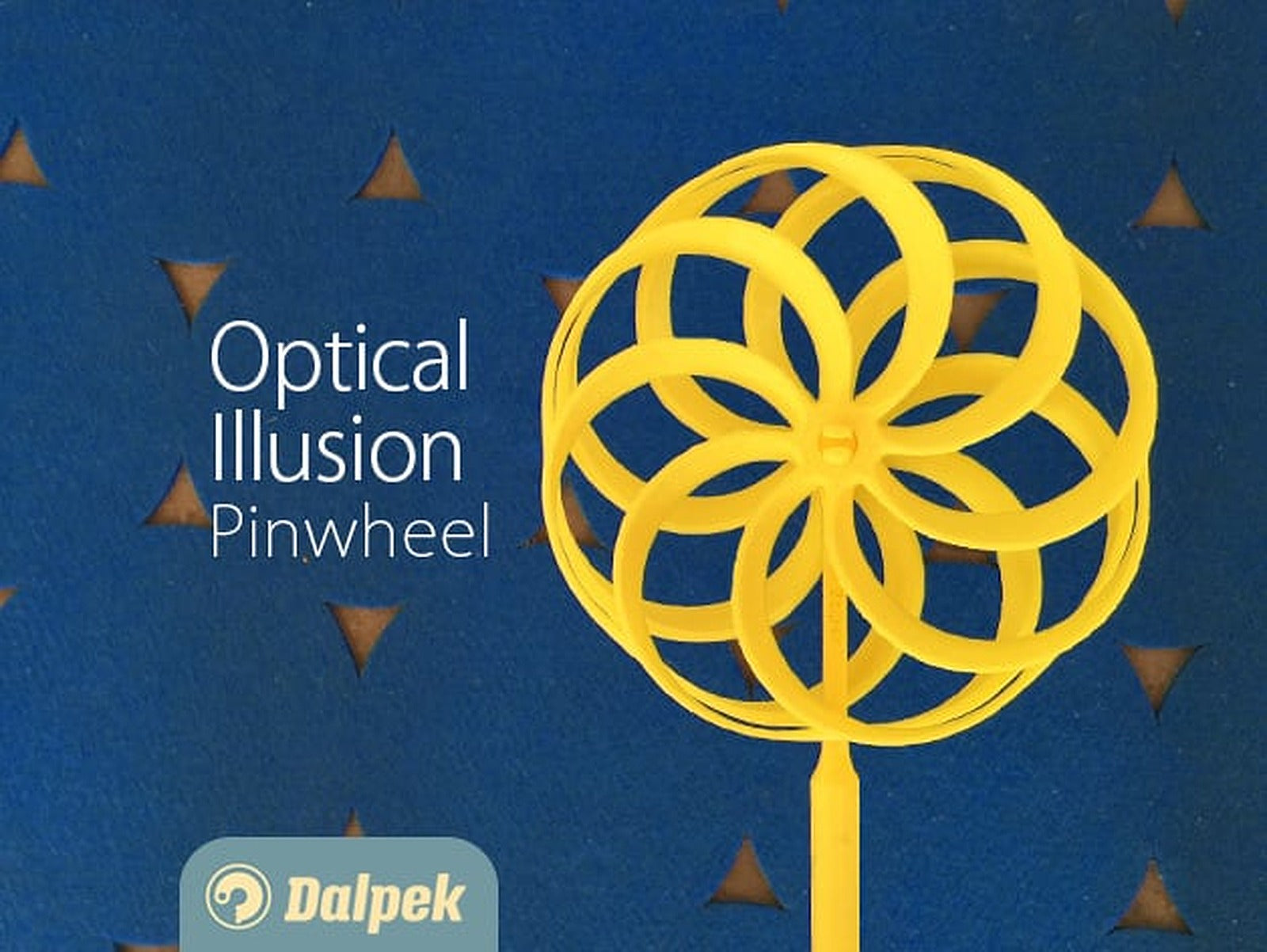 Optical Illusion Pinwheel v2.5 – 3D Baskı Modeli
