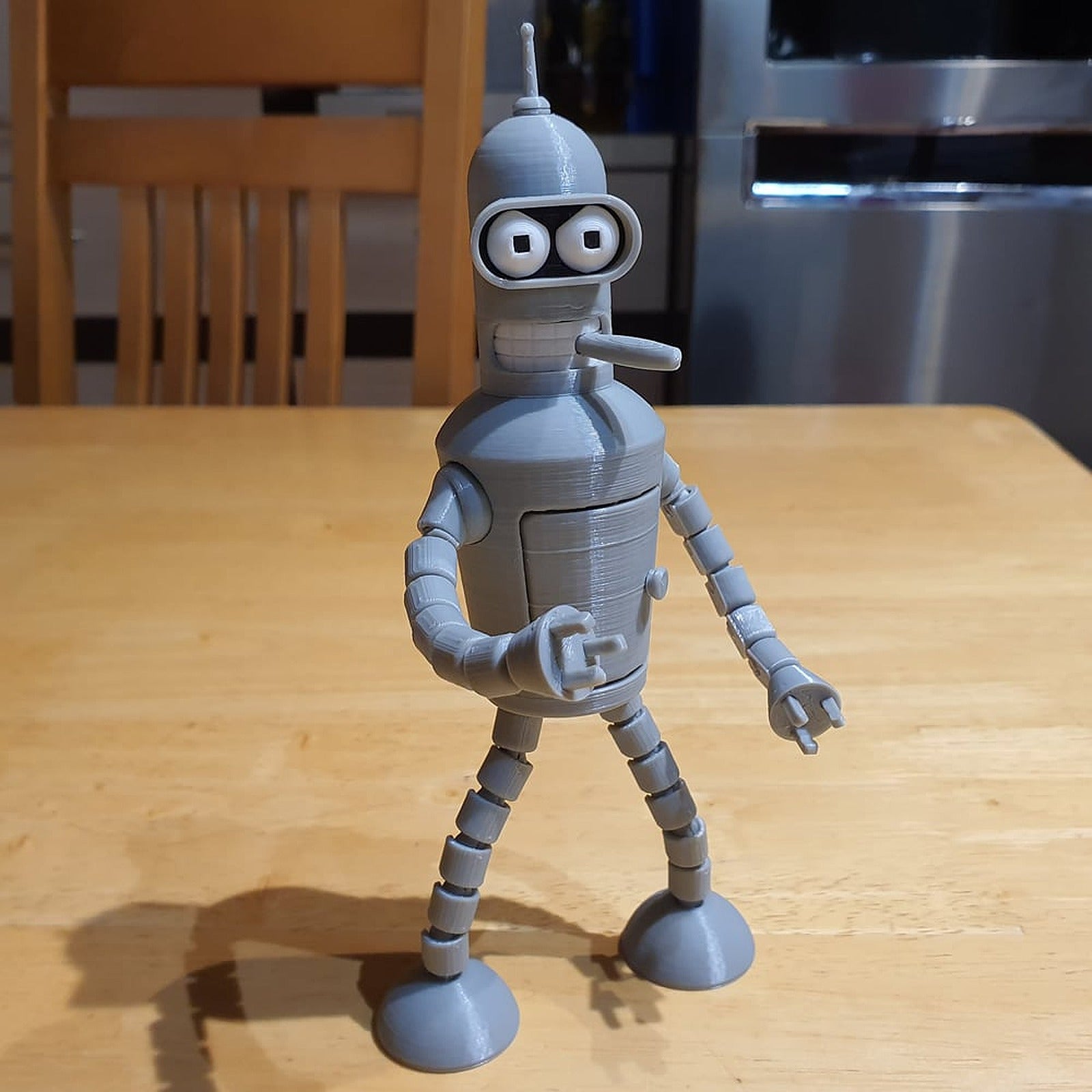 Bender Bending Rodríguez (Futurama) modular – 3D Baskı Modeli