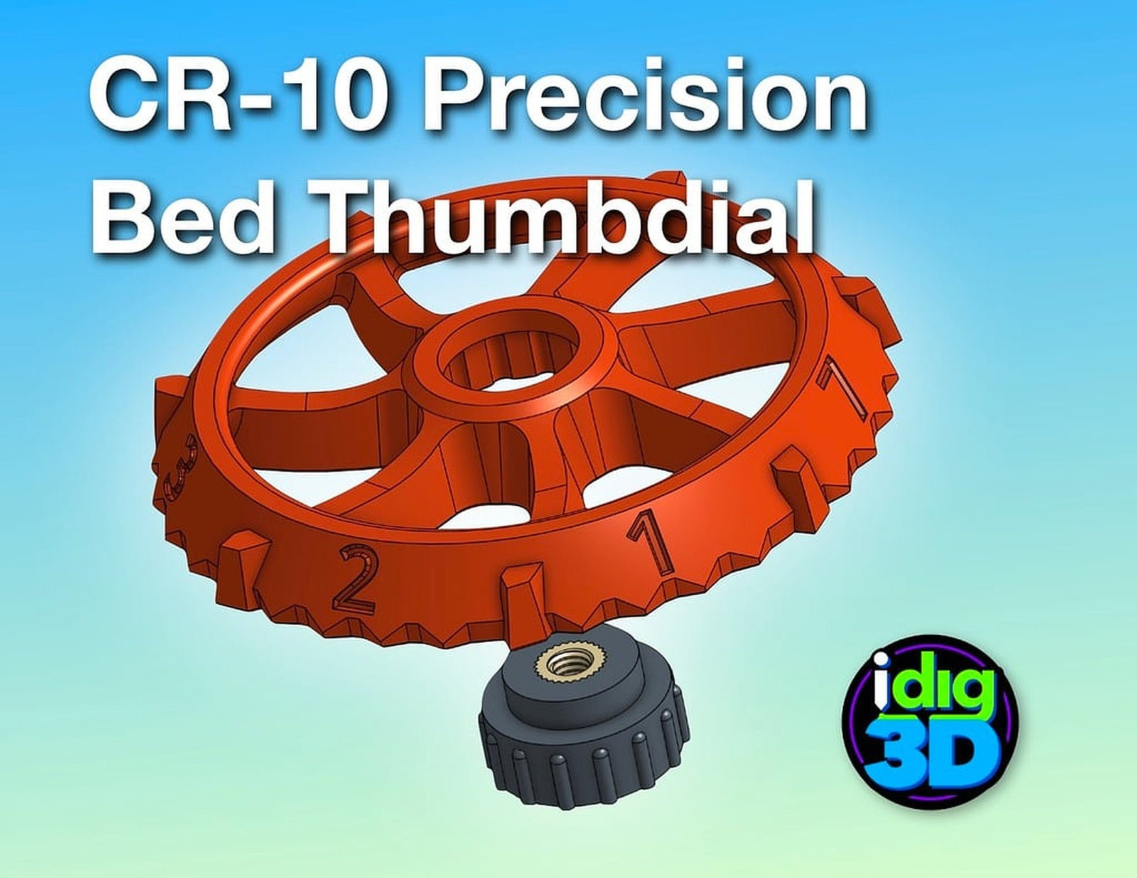 CR-10 Precision Thumbdial – 3D Baskı Modeli