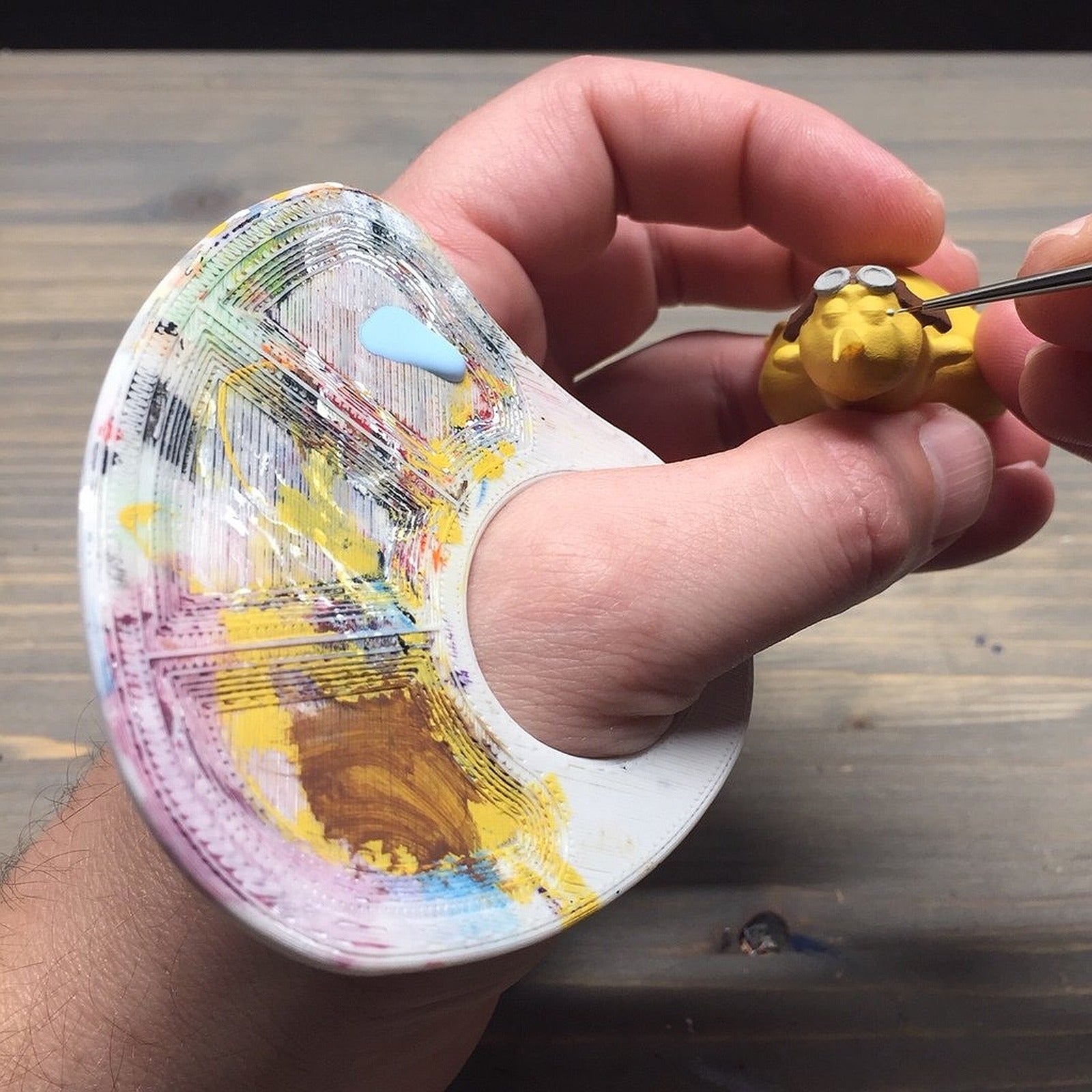 Petite Paint Palette – 3D Baskı Modeli