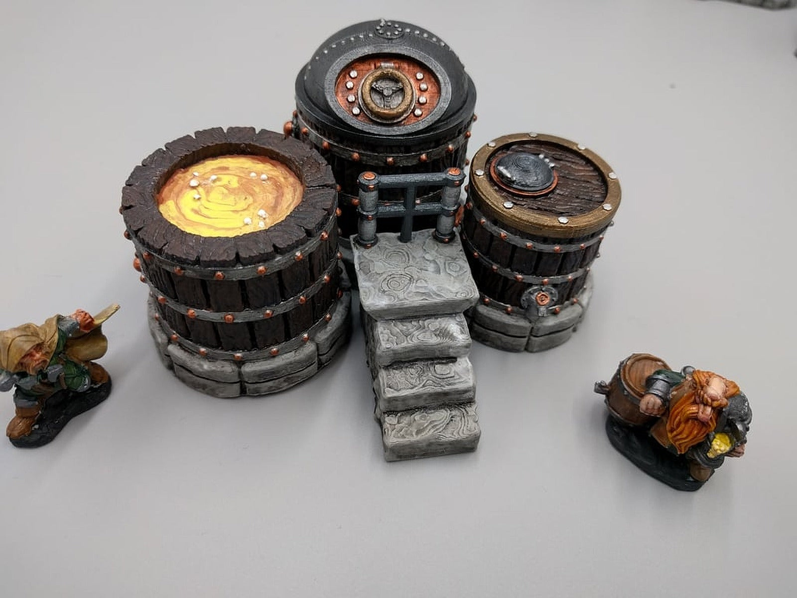 Complete Brewing System - Dwarven AleWorks - 28mm – 3D Baskı Modeli