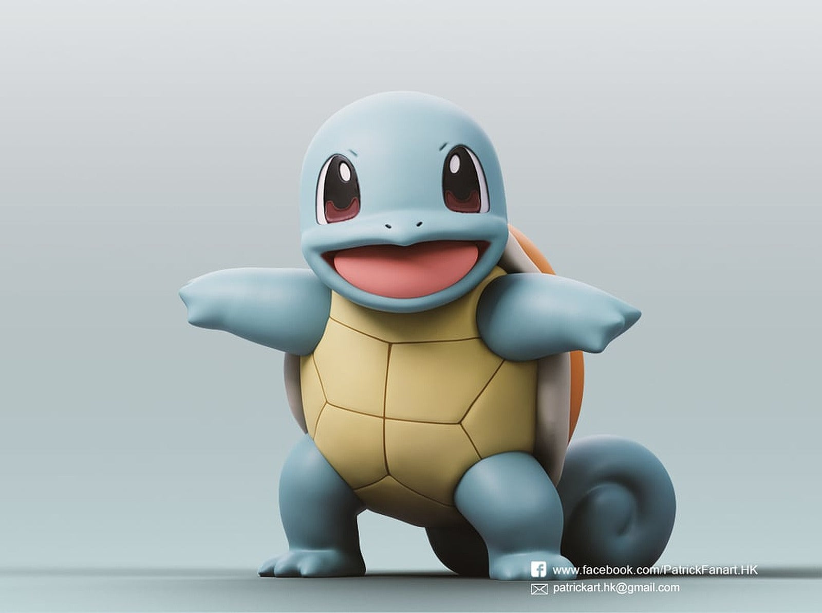 Squirtle(Pokemon) – 3D Baskı Modeli