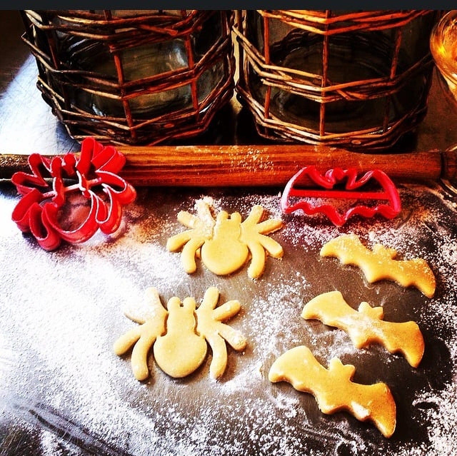 Halloween Spider and Bat Cookie Cutters – 3D Baskı Modeli