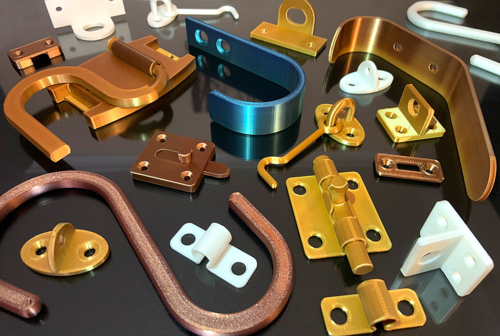 STL Hardware Parts - askı & Latches – 3D Baskı Modeli