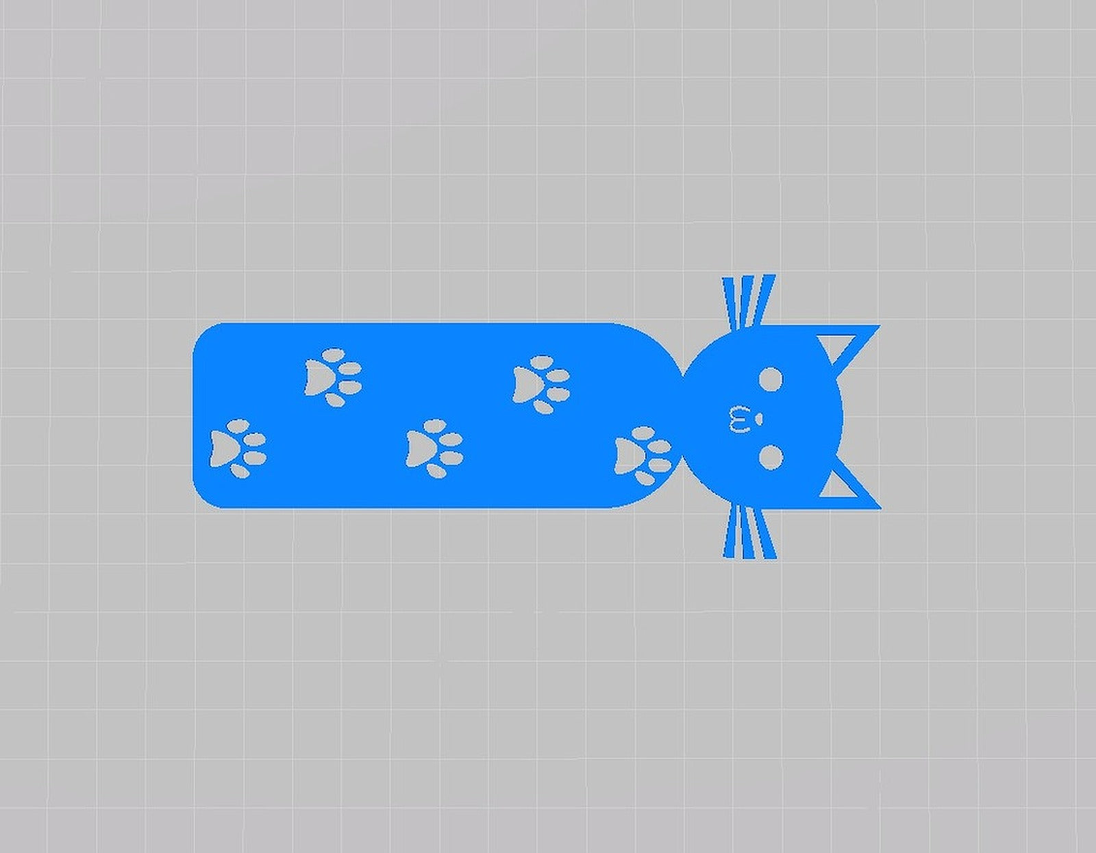 Cat Bookmark – 3D Baskı Modeli