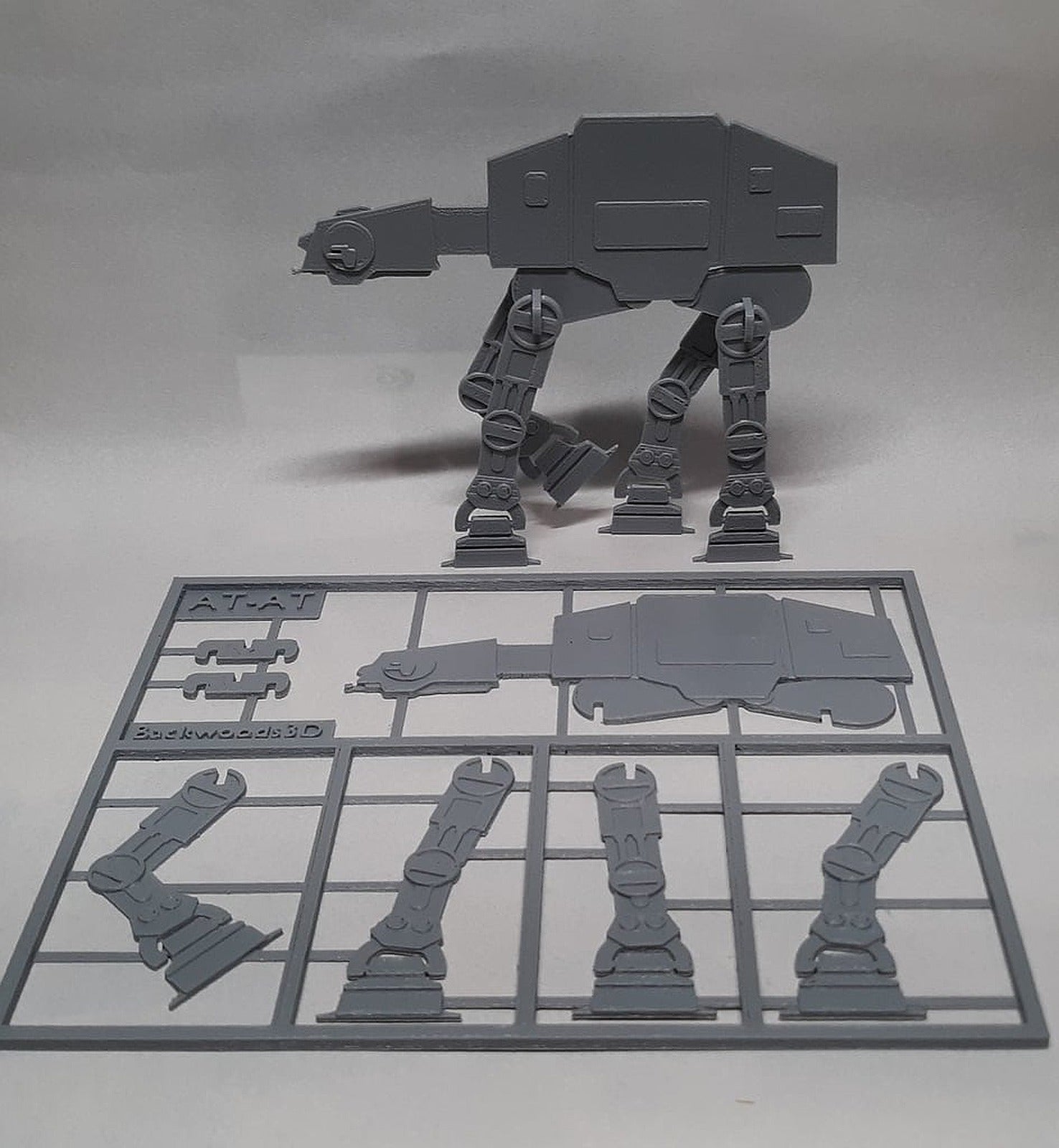 AT-AT Kit Card – 3D Baskı Modeli