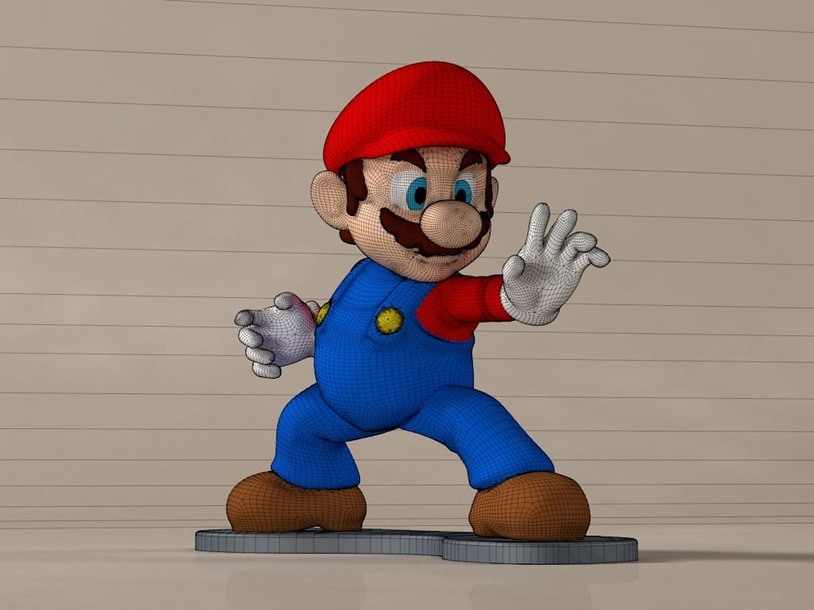 High-Res Super Mario – 3D Baskı Modeli