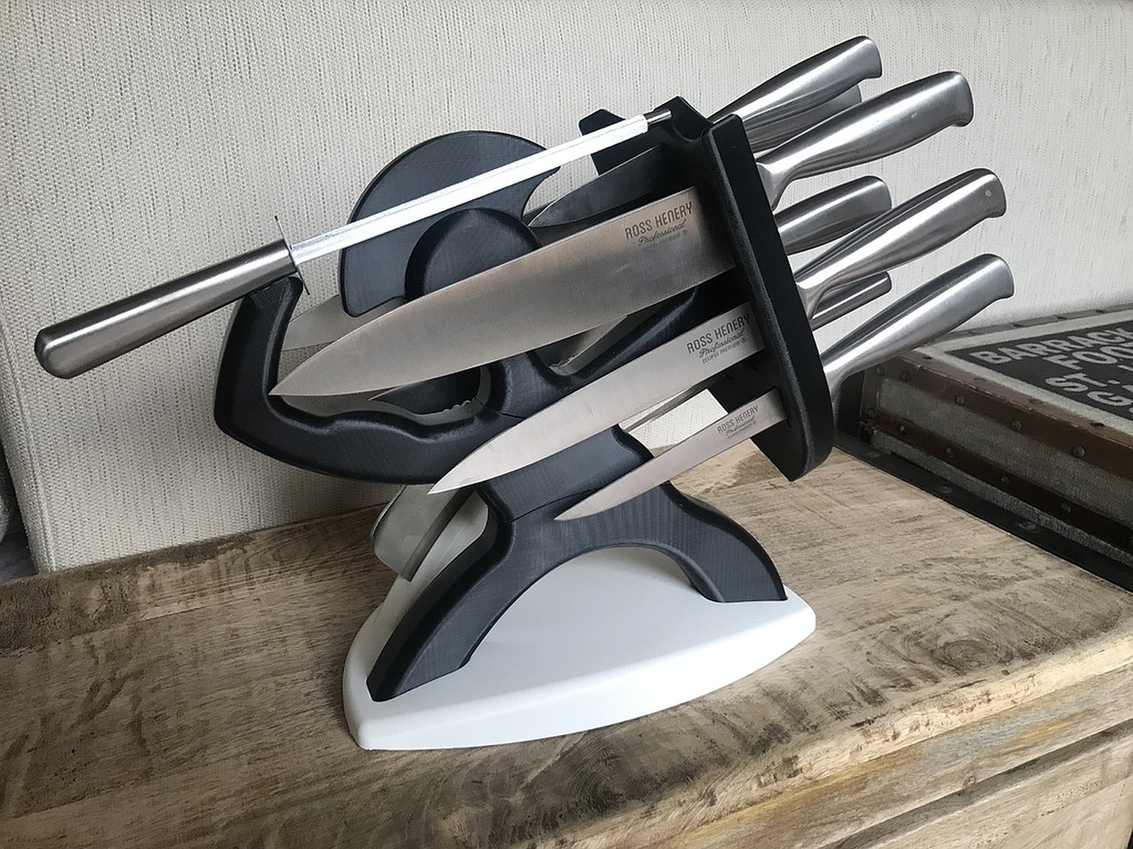 SARACENO KNIFE BLOCK – 3D Baskı Modeli