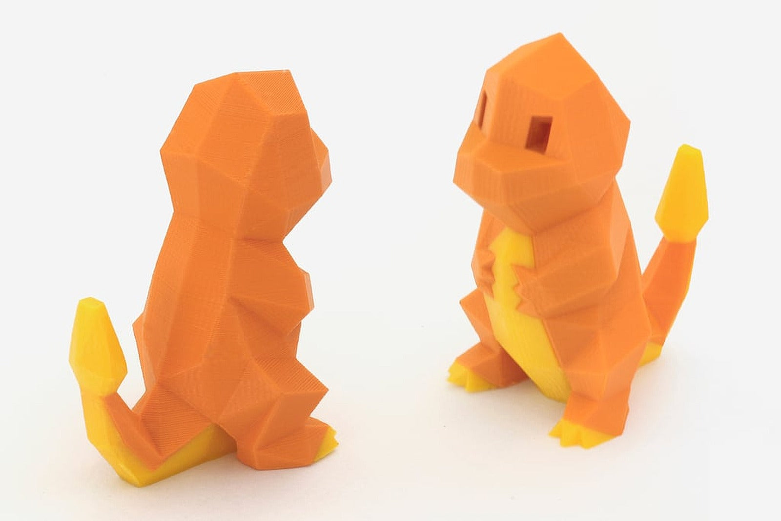 Low-Poly Charmander - Multi and Dual Extrusion version – 3D Baskı Modeli