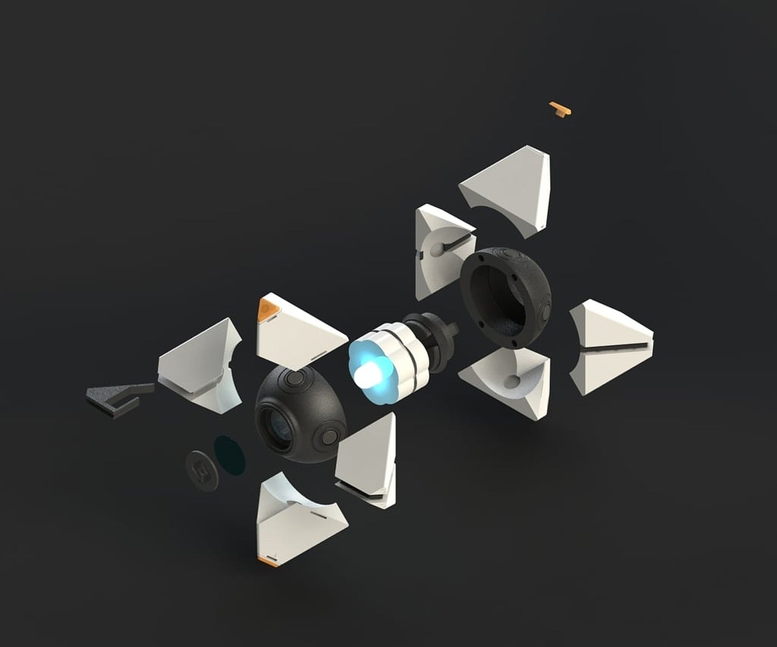 Destiny Ghost Fully Detailed Model, LED Illuminated, Fully printable without supports! – 3D Baskı Modeli