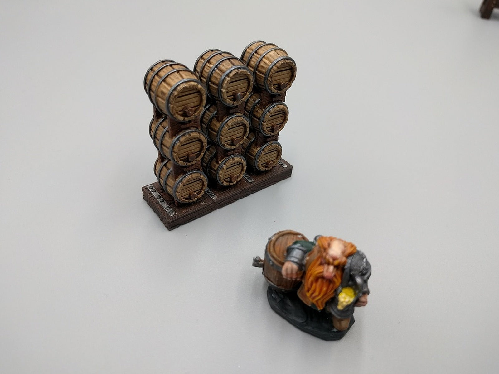 Small Stacked Casks - Dwarven AleWorks - 28mm – 3D Baskı Modeli