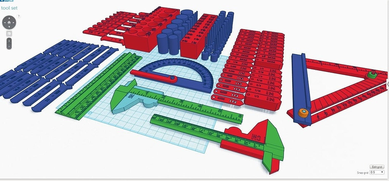 Printable "Precision" Measuring Tools – 3D Baskı Modeli