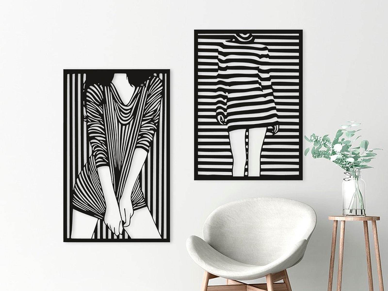 Minx in Stripes – 3D Baskı Modeli