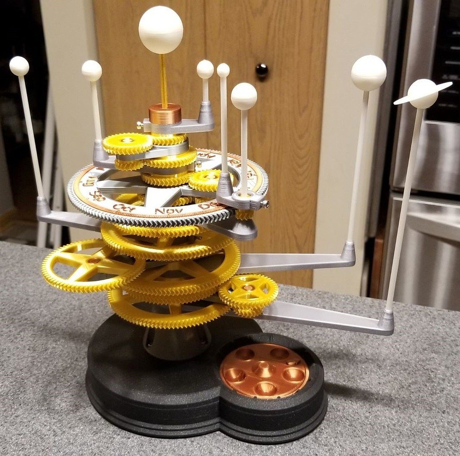 Mechanical Planetarium - Tuned – 3D Baskı Modeli