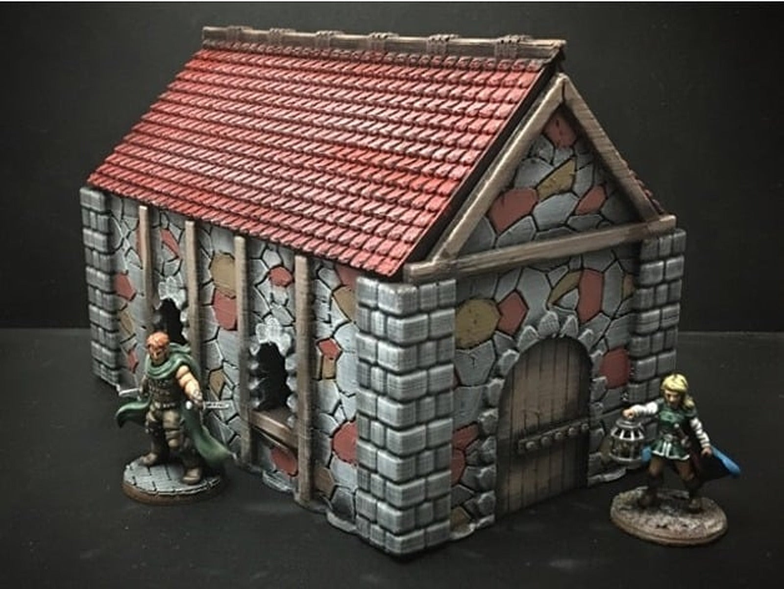 Medieval Cottage (28mm/Heroic scale and 15mm scale) – 3D Baskı Modeli