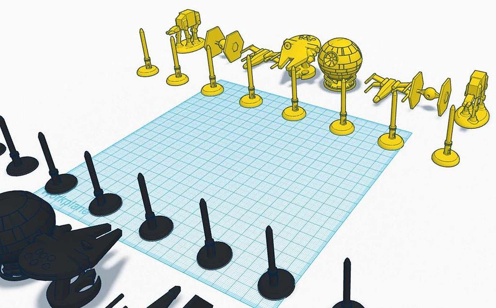 Star Wars Chess Set – 3D Baskı Modeli