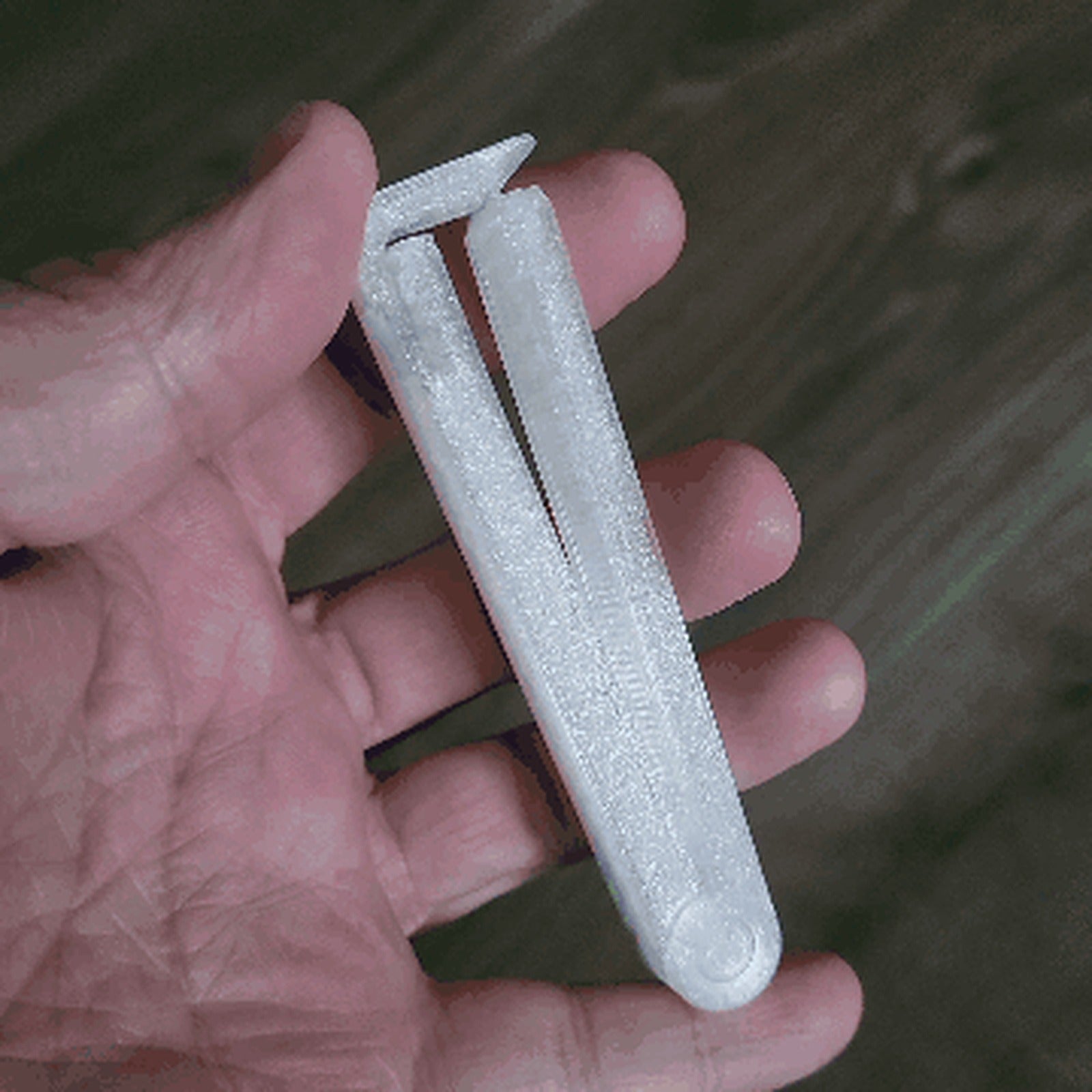 bag clip - with teeth - print in place – 3D Baskı Modeli