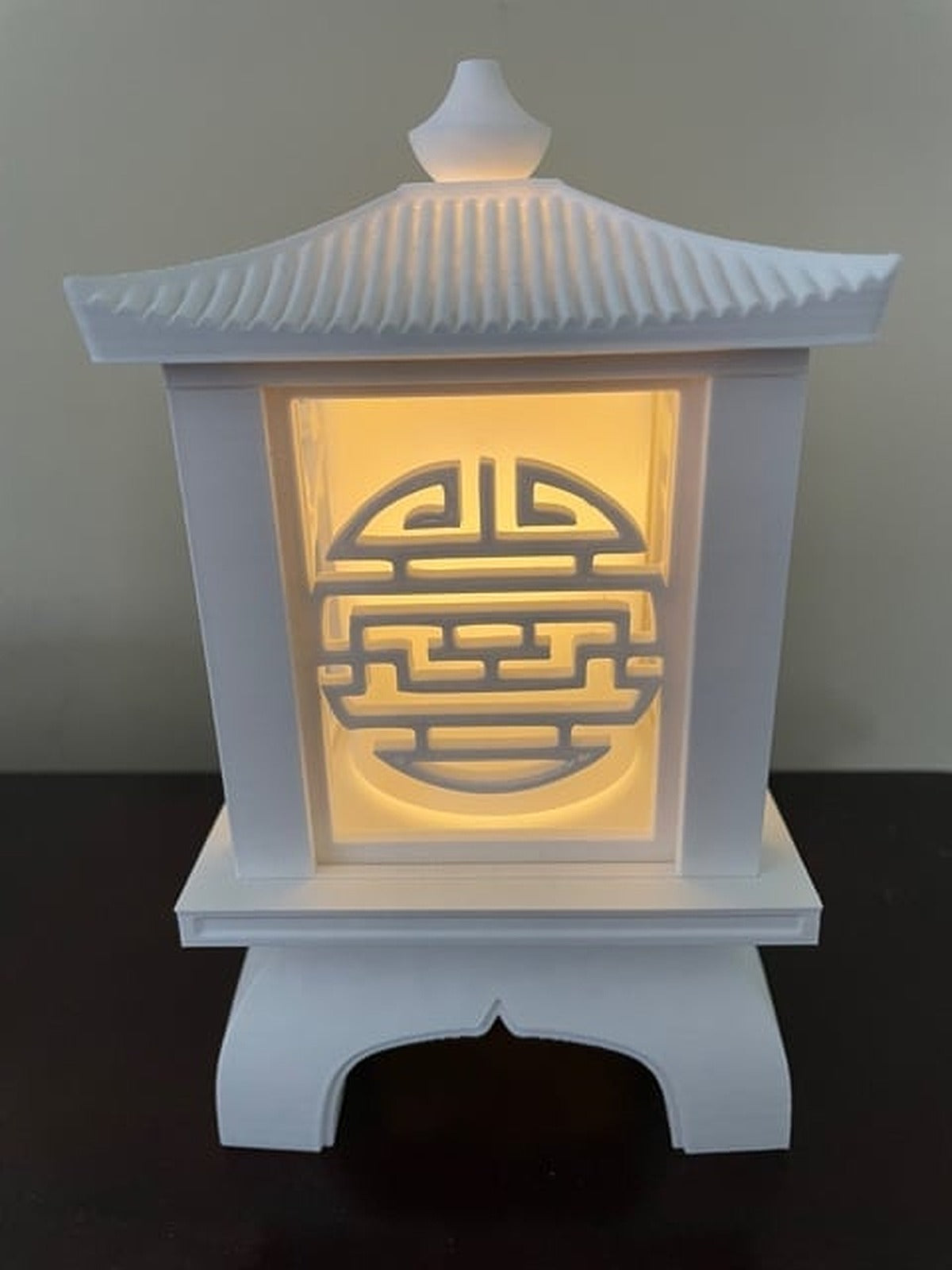 Japanese Garden Lantern with Swappable Panels – 3D Baskı Modeli