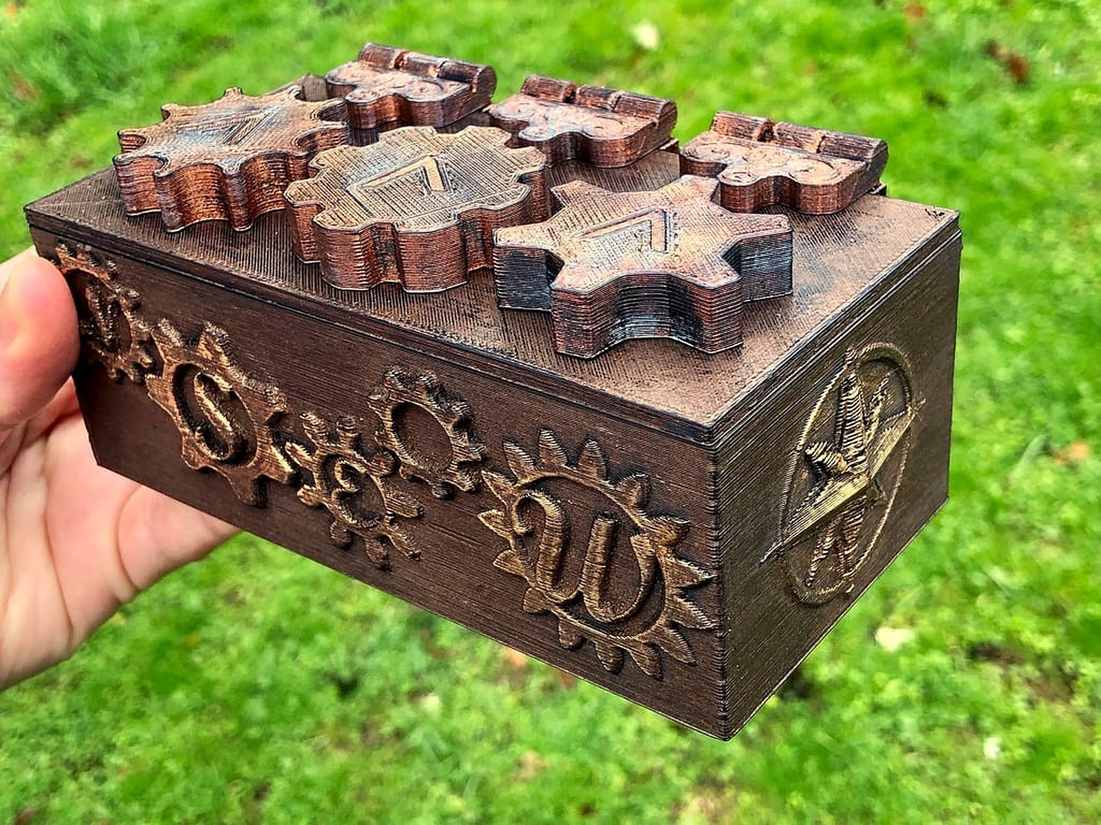 Steampunk Puzzle kutu/düzenleyici – 3D Baskı Modeli