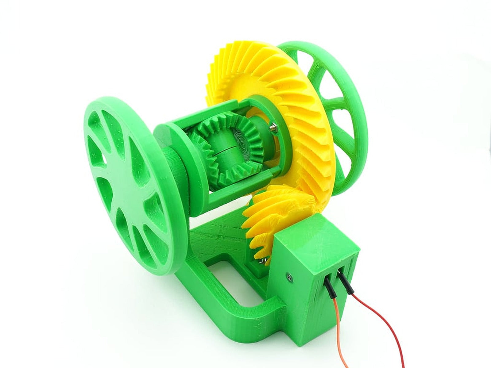 Automotive Differential with Hypoid Gearing, Motorized Model – 3D Baskı Modeli