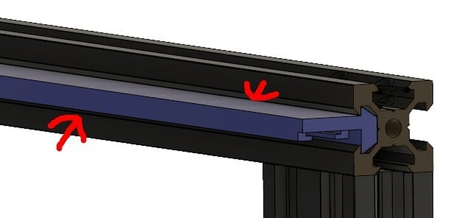 Ender 3/2020 Extrusion Light Bar – 3D Baskı Modeli