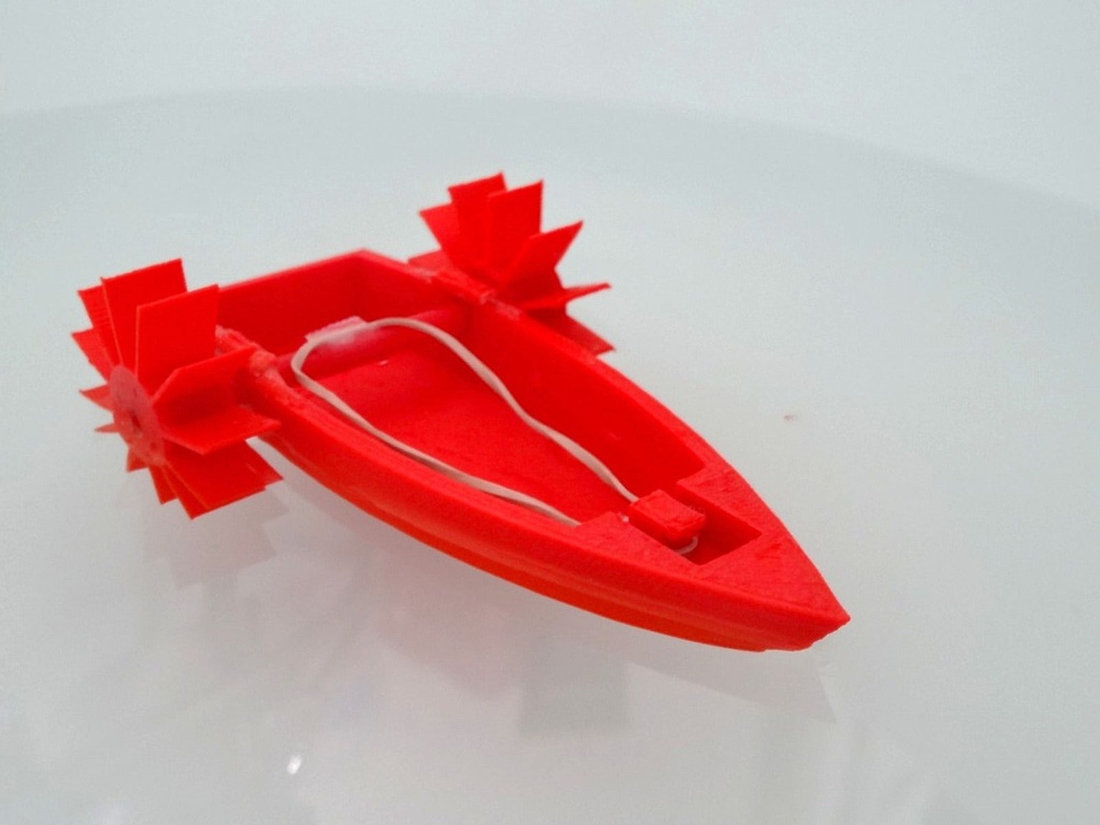 Rubber band powered boat – 3D Baskı Modeli