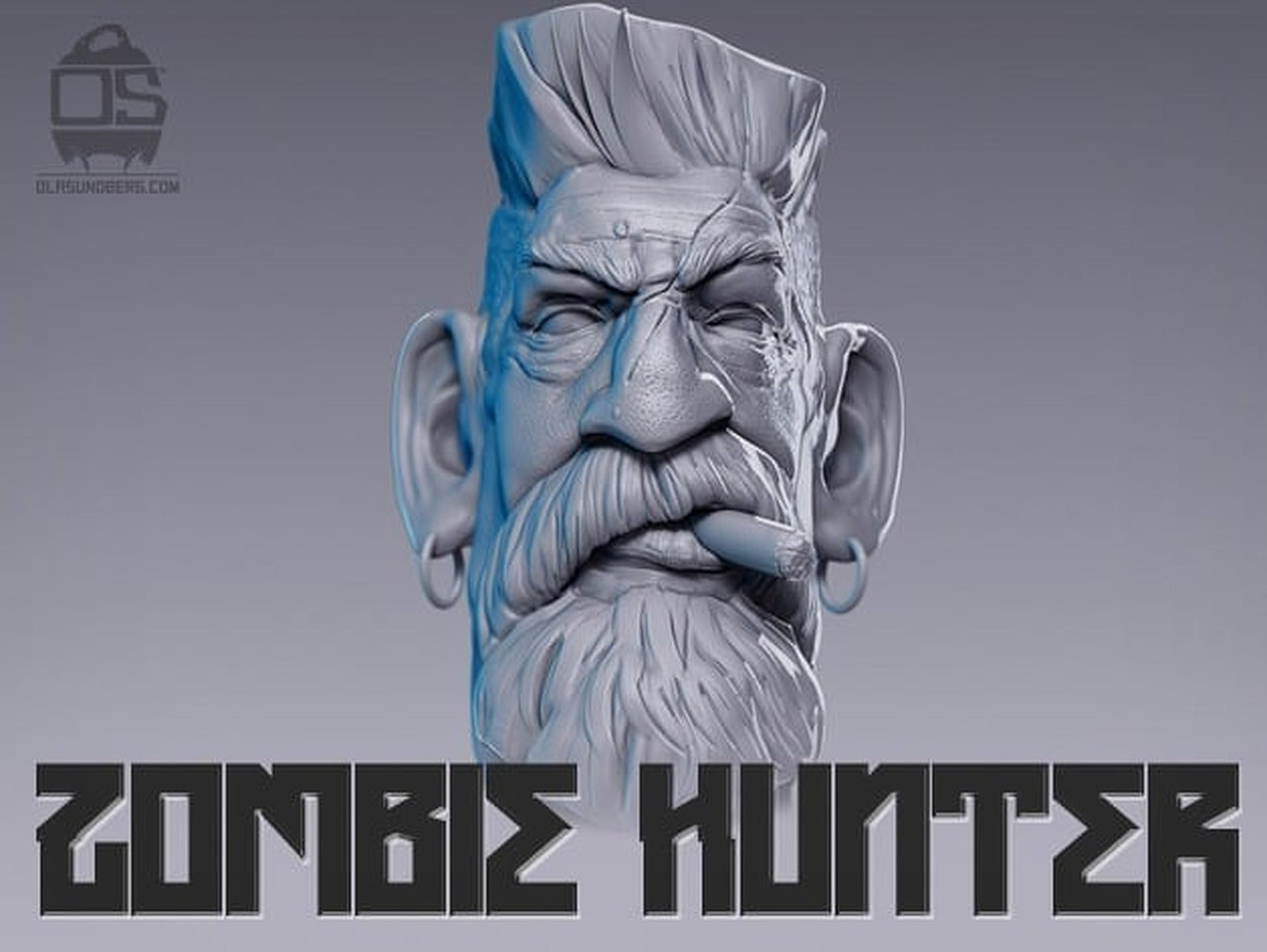 Zombie Hunter Head – 3D Baskı Modeli
