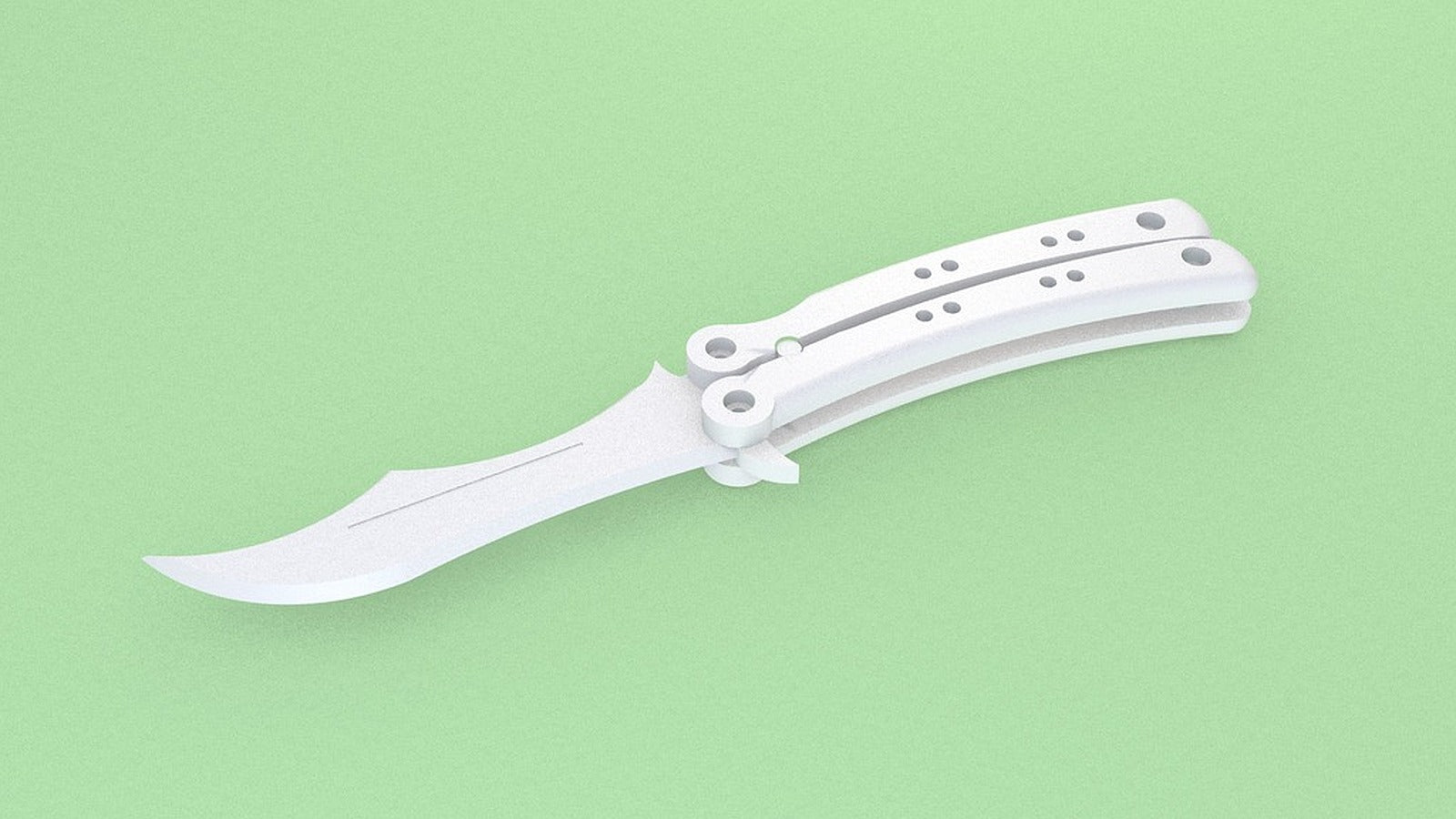 Improved Butterfly Knife From CS:GO – 3D Baskı Modeli