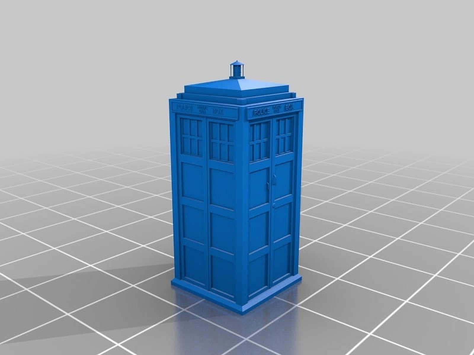 Doctor Who Tardis – 3D Baskı Modeli