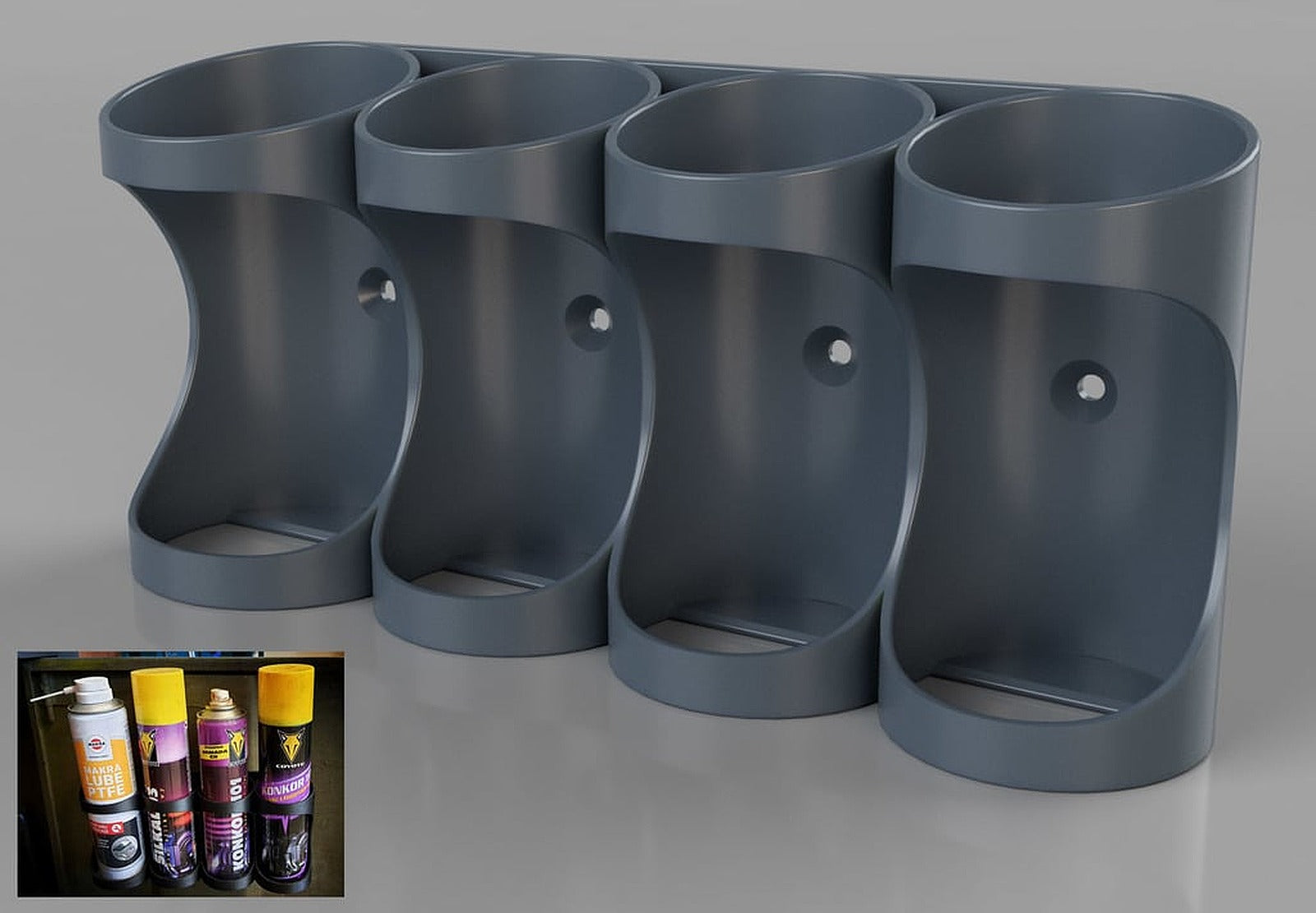 SPRAY CAN stand - 1x67mm-3x60mm – 3D Baskı Modeli