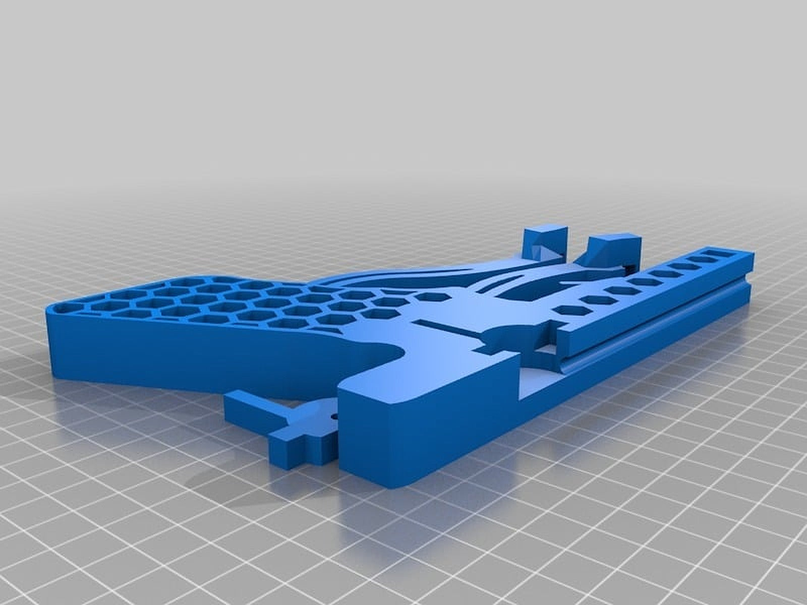 Crosslock 2.2 - 1 Hand Rubber-band Powered Crossbow - SINGLE PRINT MECHANICAL TOY – 3D Baskı Modeli