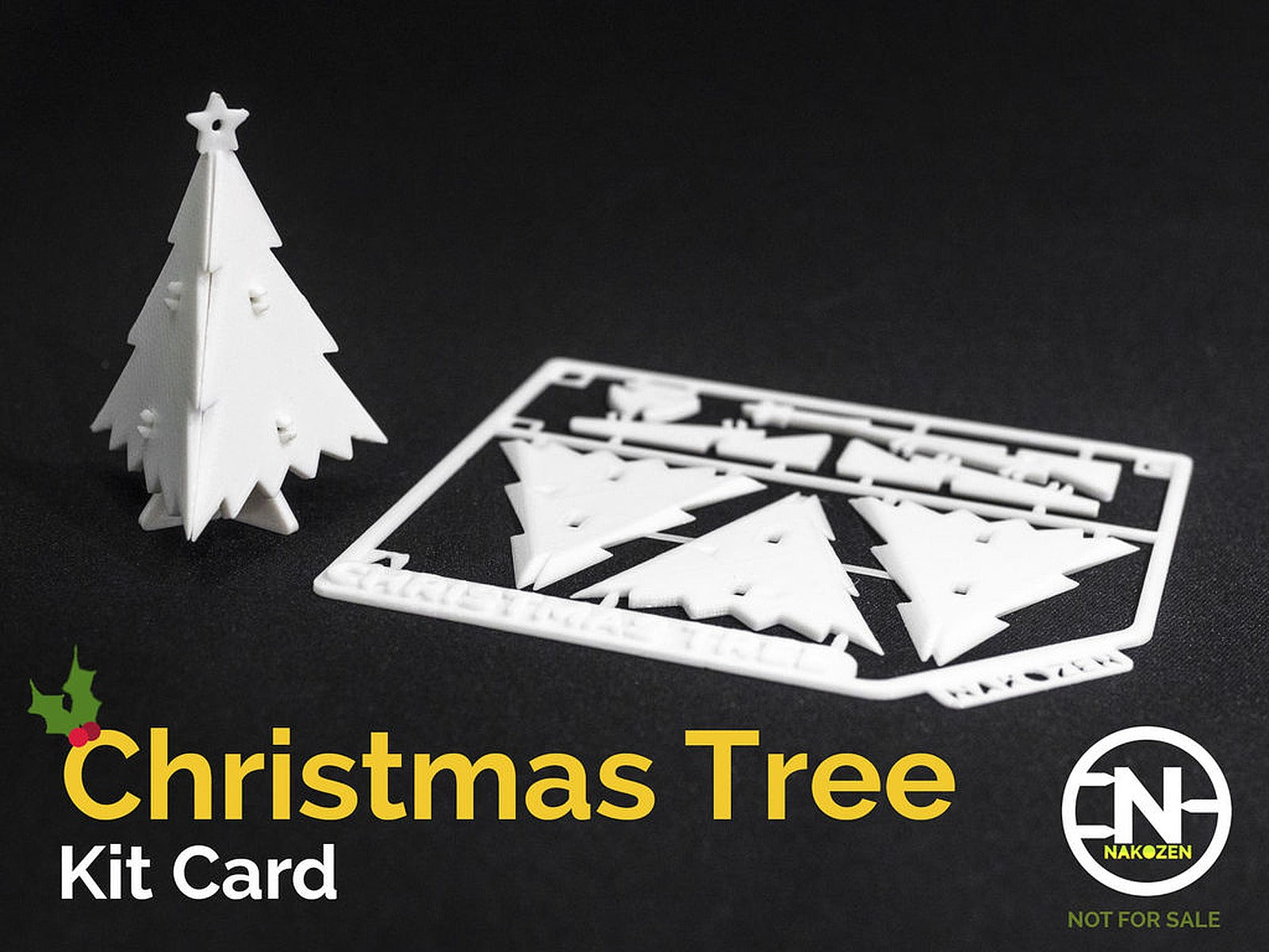 Christmas Tree Kit Card – 3D Baskı Modeli