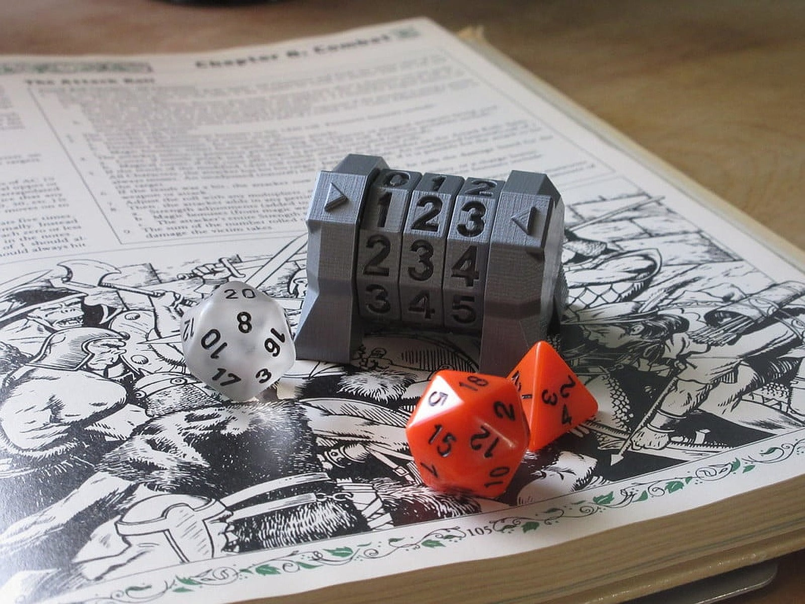 Life (or anything) counter for table-top games – 3D Baskı Modeli