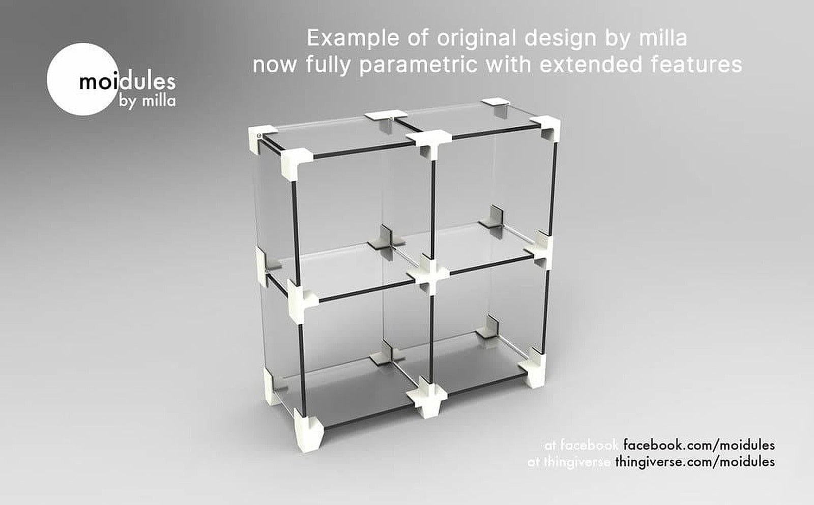 SHELFIE | DIY parametric shelf and kutu/düzenleyici designer – 3D Baskı Modeli