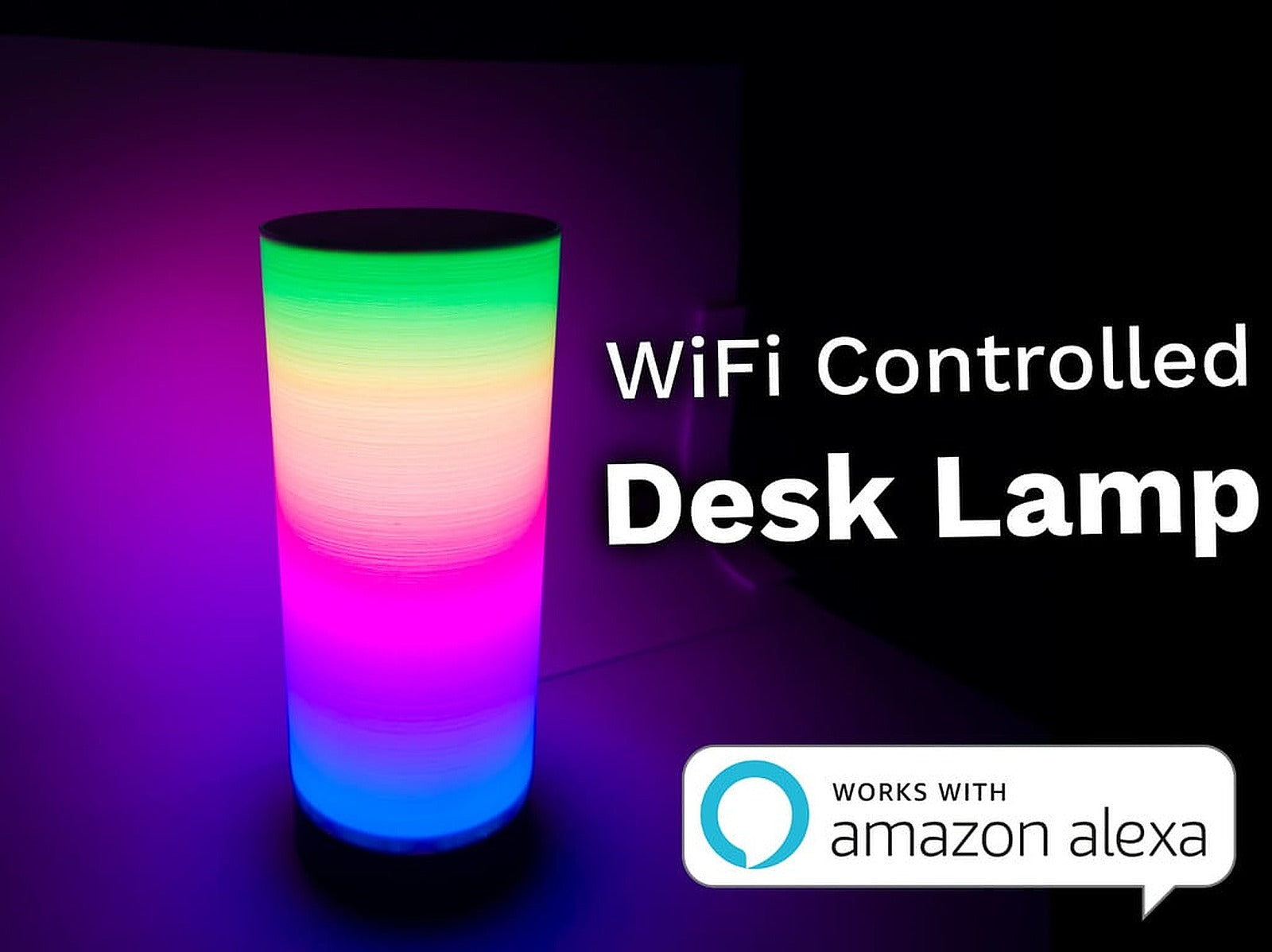 WiFi Controlled Desk Lamp – 3D Baskı Modeli